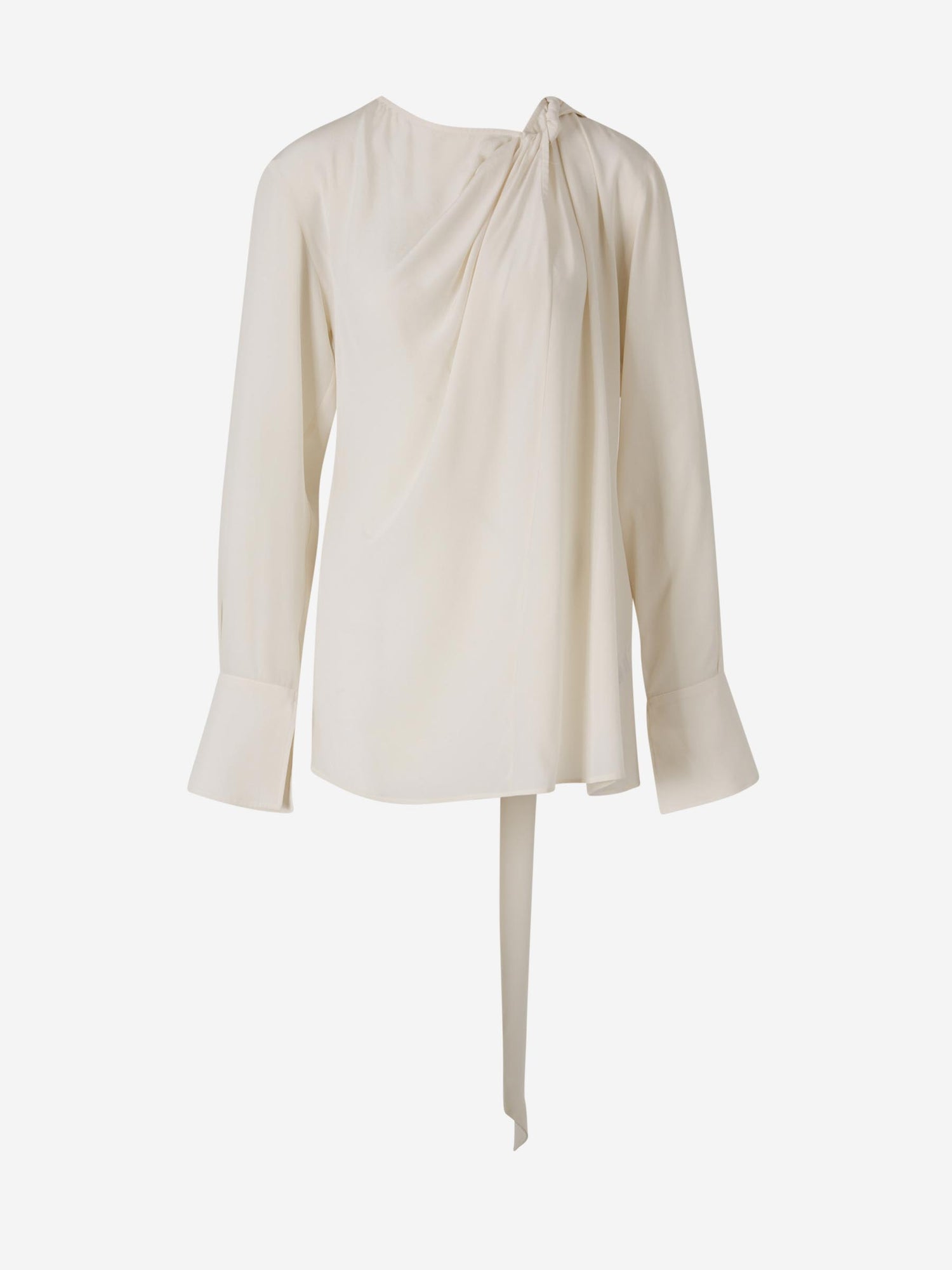 Victoria Beckham Mujer Barcelona Blusa Retorcida Seda color Marfil sku 701-002188 00 - Foto 1