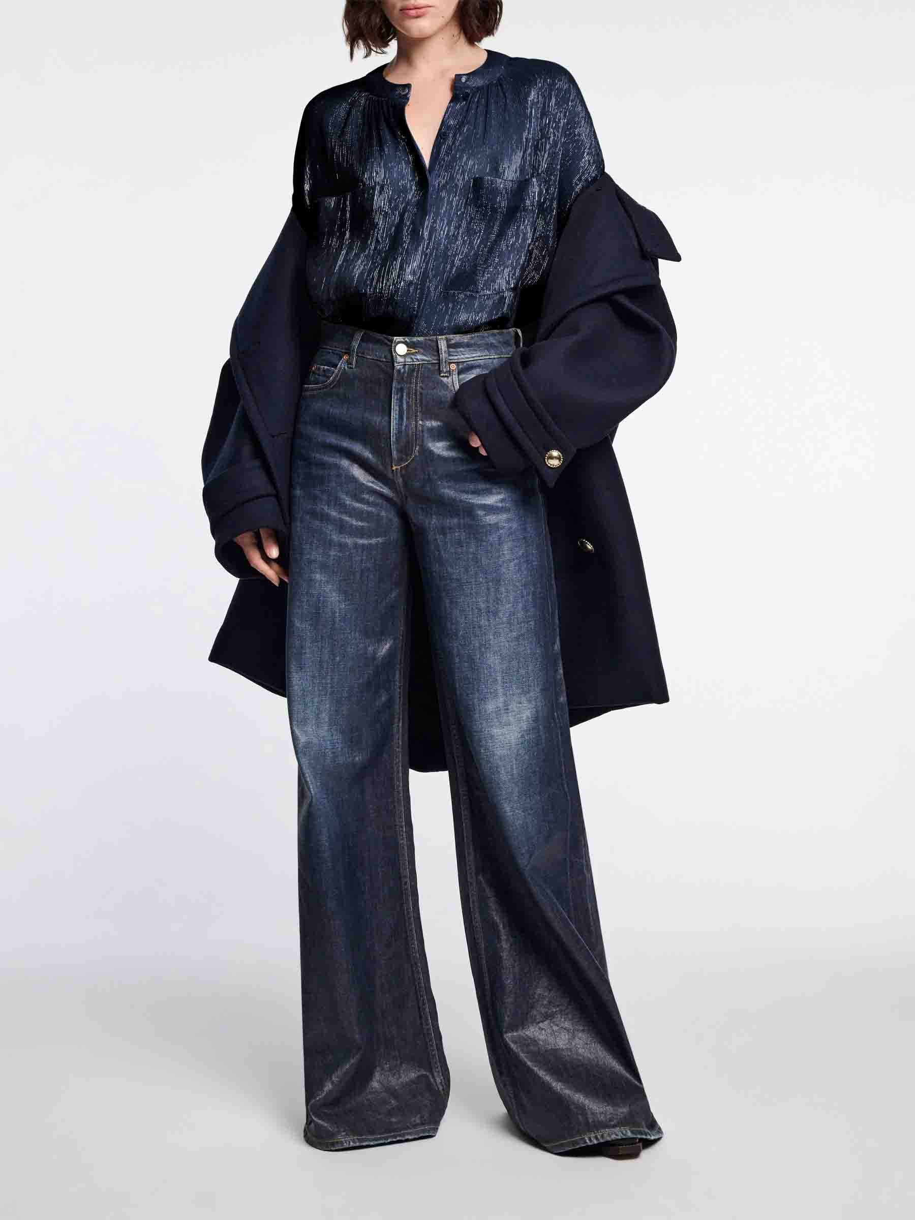 Dorothee Schumacher Mujer Barcelona Blusa Shimmering Shine color Azul Marino sku 701-002204 01 - Foto 2