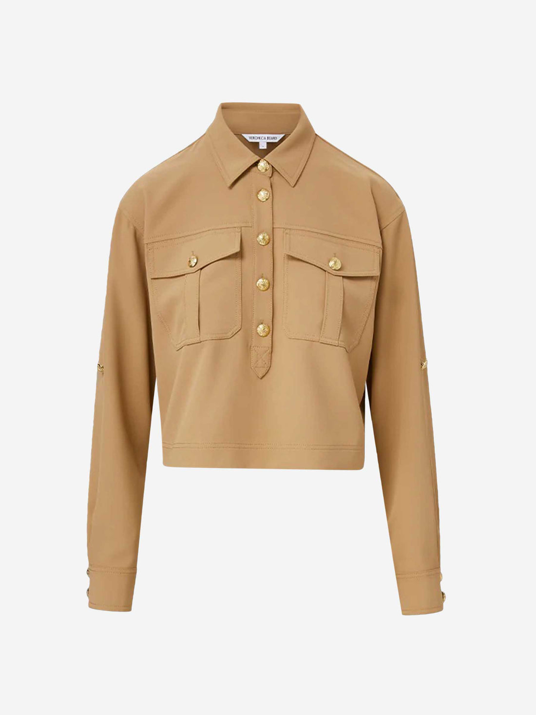 Veronica Beard Mujer Barcelona Blusa Colvin Botones color Camel sku 701-002213 00 - Foto 1