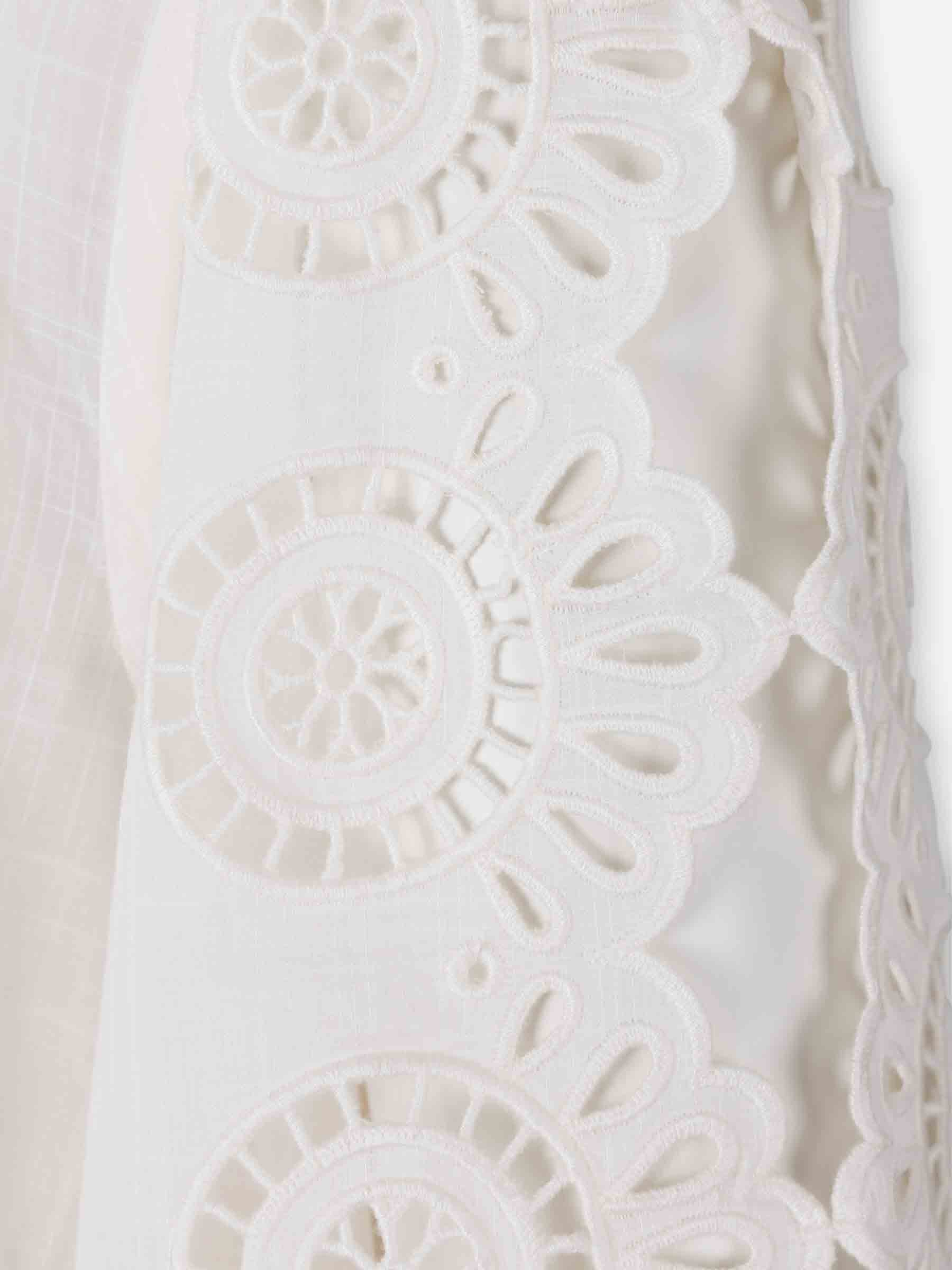 Outlet online Zimmermann Mujer Blusa Bordada Lucky color Crema sku 701-002286 01 - Foto 4