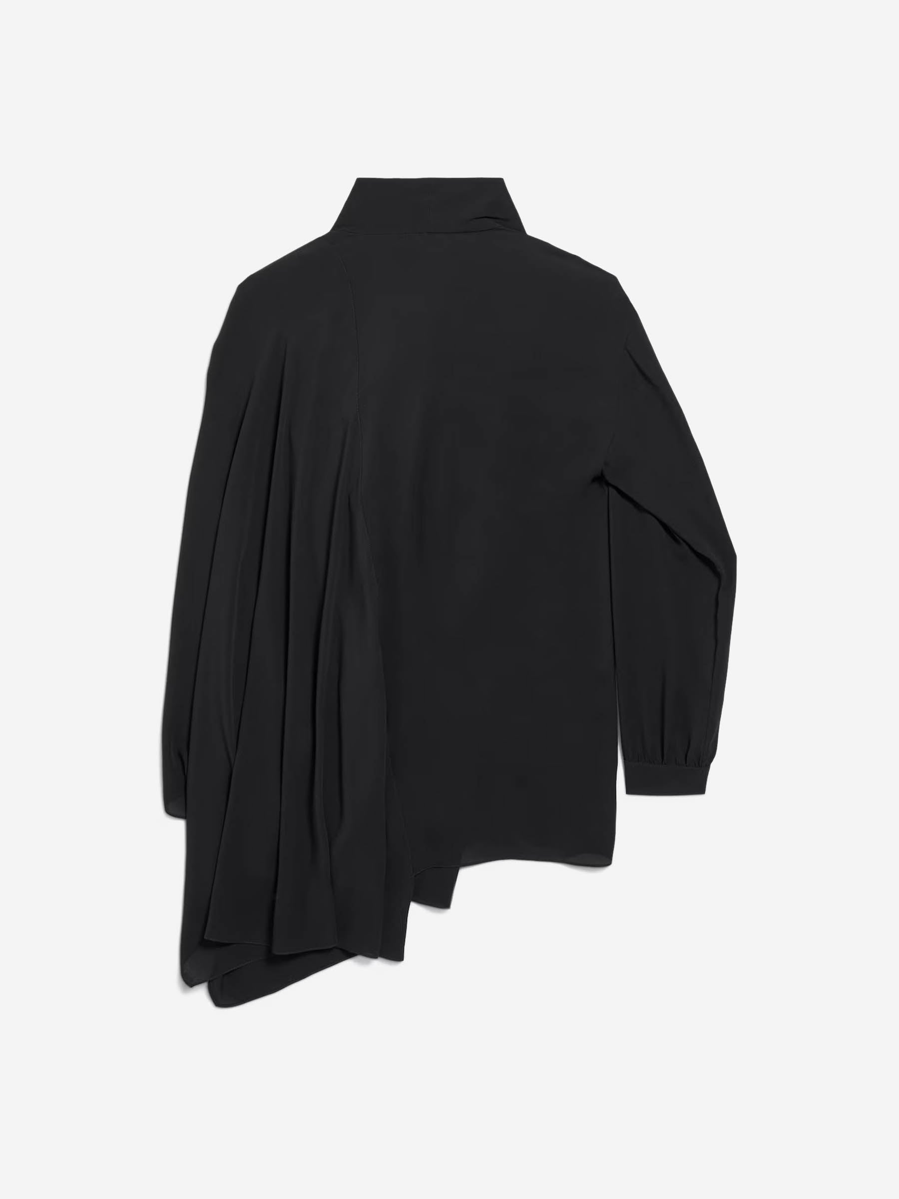 Outlet online Balenciaga Mujer Blusa Con Lazo color Negro sku 701-002289 01 - Foto 3
