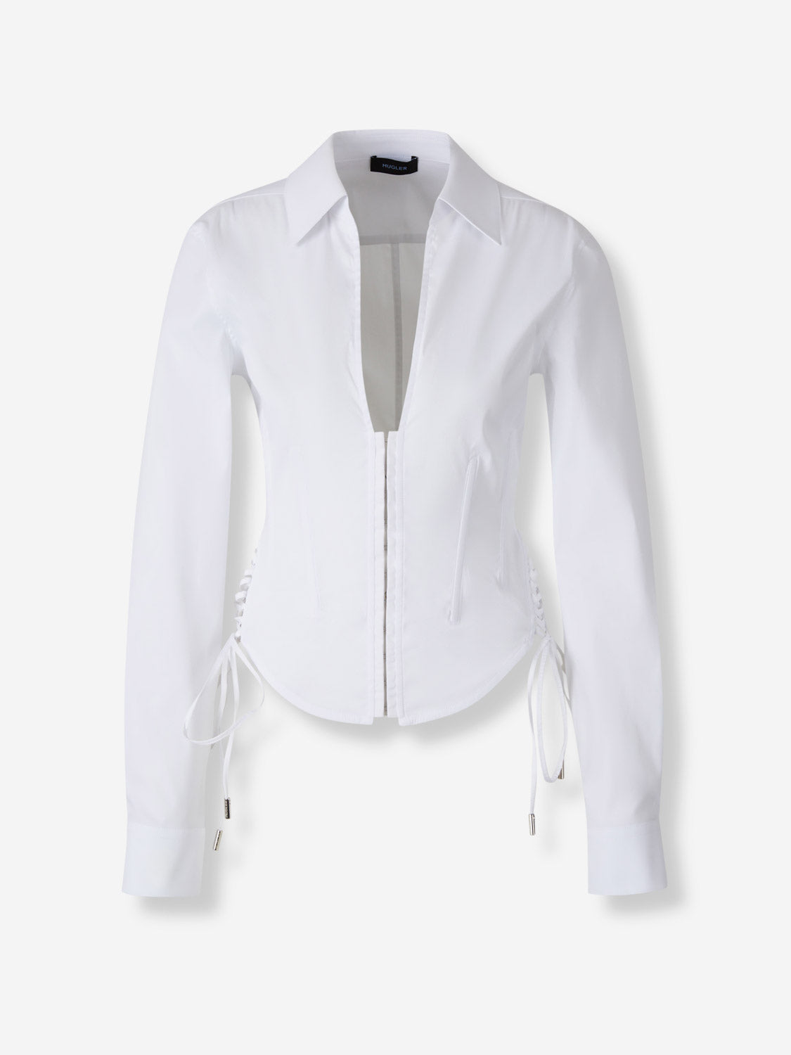 Outlet online Mugler Mujer Camisa Cremallera Algodón color Blanco sku 701-002355 01 - Foto 1