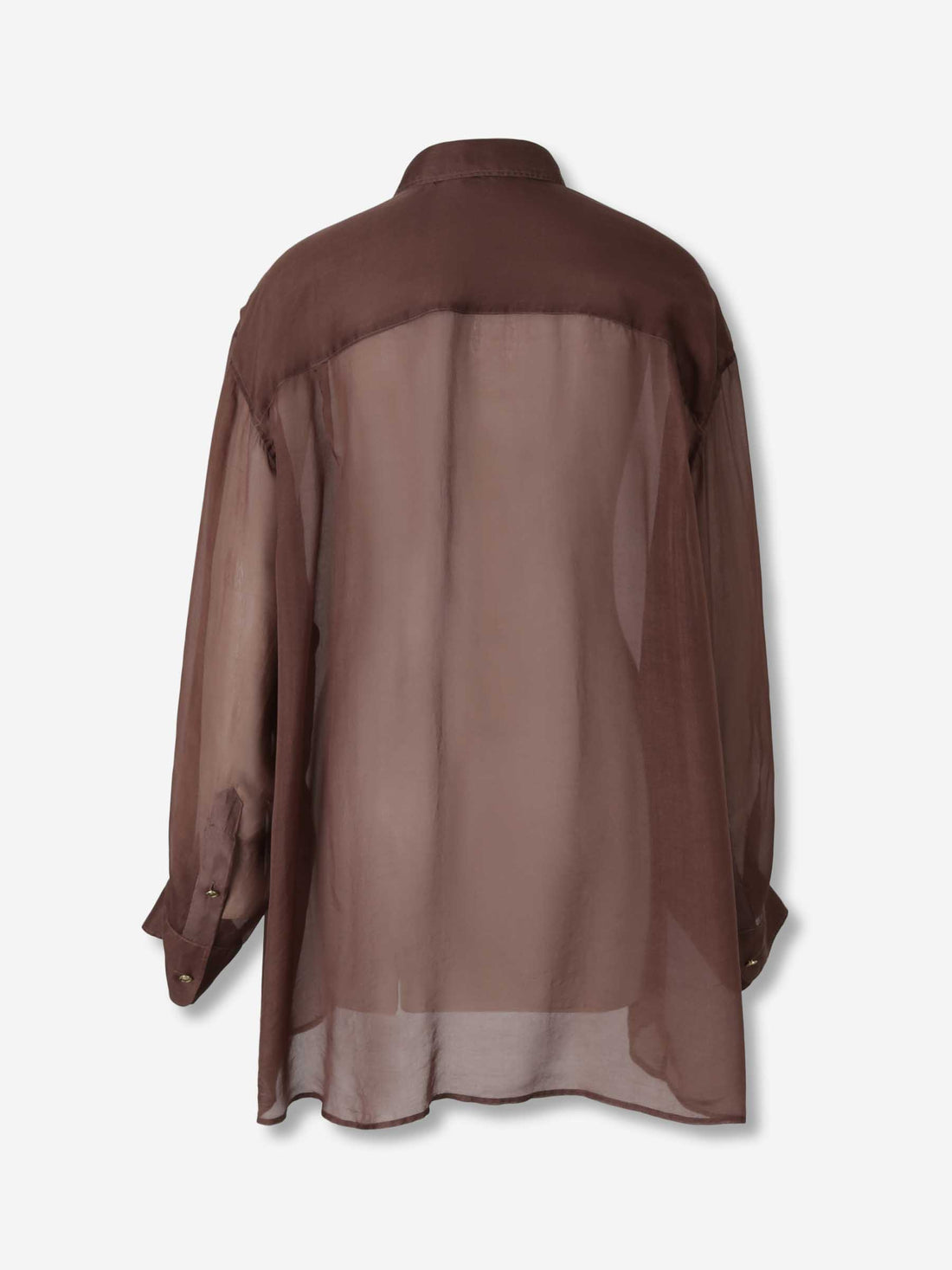 Outlet online Darkpark Mujer Camisa Seda Keanu color Marrón Oscuro sku 701-002359 01 - Foto 2