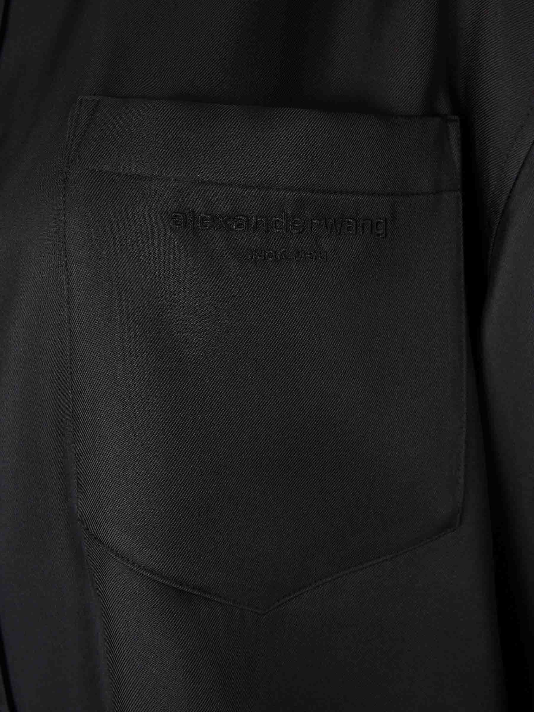 Outlet online Alexander Wang Mujer Camisa Lisa Seda color Negro sku 701-002363 01 - Foto 4