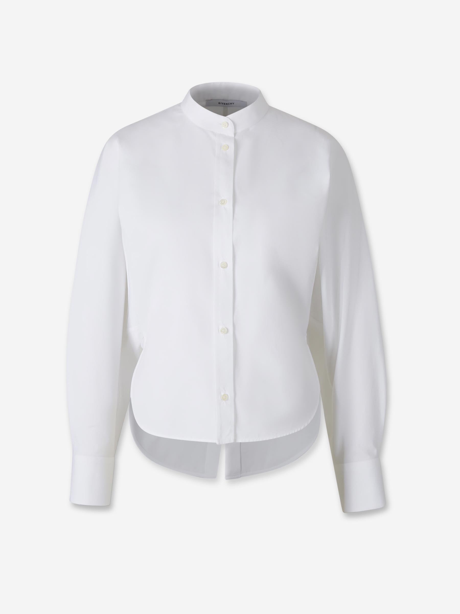 Outlet online Givenchy Mujer Camisa Cocoon color Blanco sku 701-002376 01 - Foto 1