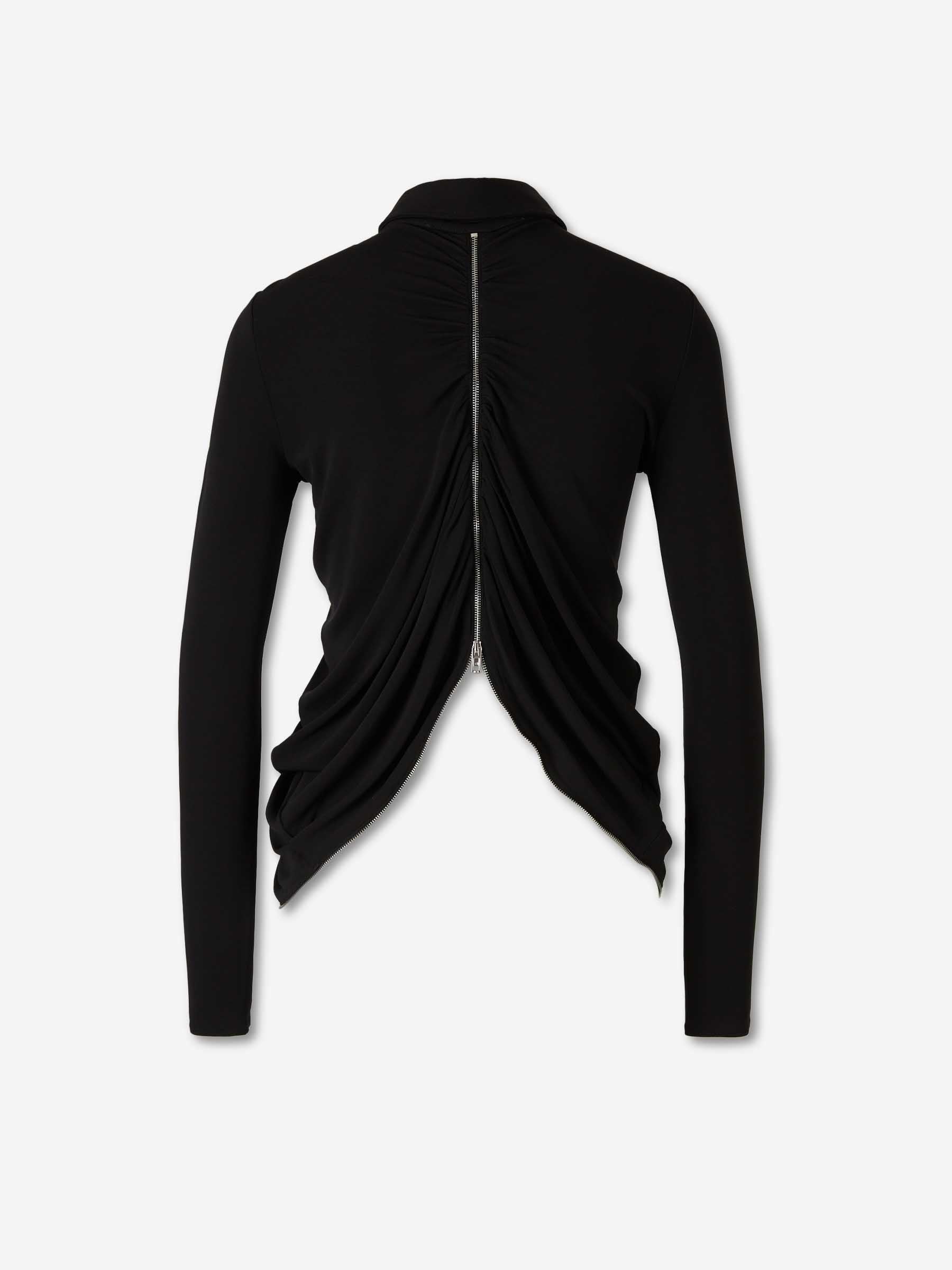Outlet online Alexander Wang Mujer Camisa Drapeada Cremallera color Negro sku 701-002395 01 - Foto 2