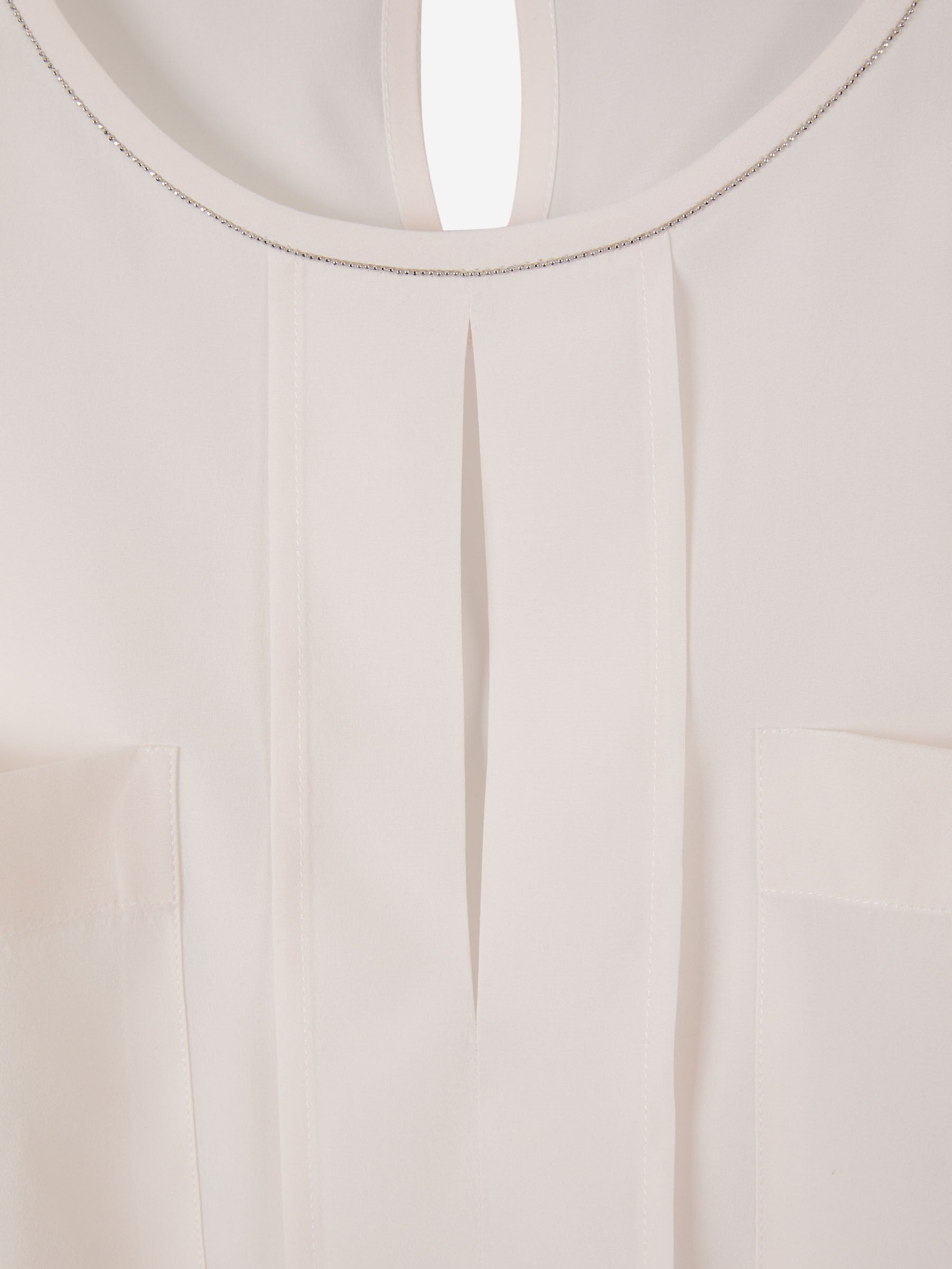 Outlet online Peserico Mujer Blusa Lisa Seda color Blanco sku 702-000430 01 - Foto 6