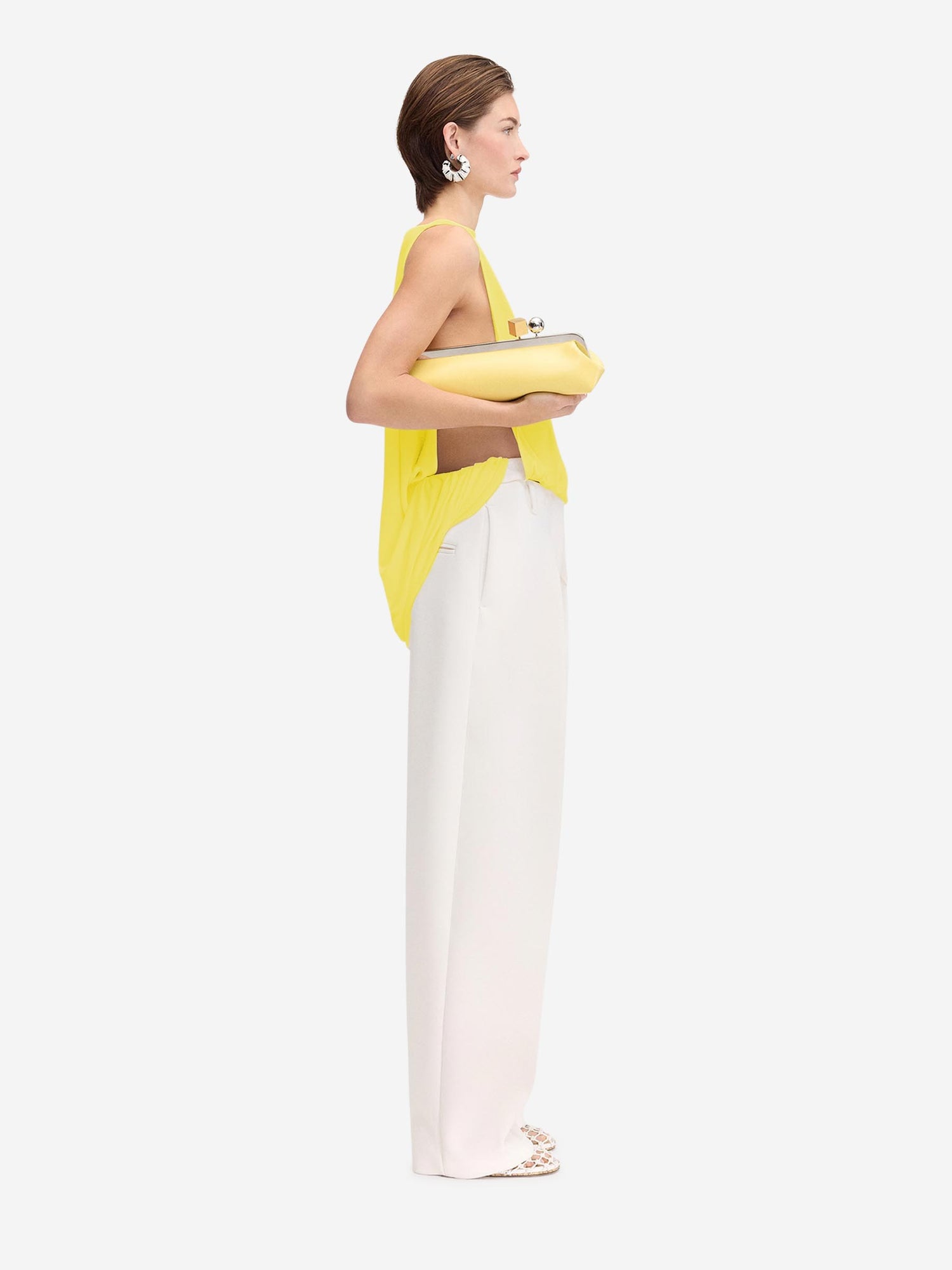 Jacquemus Mujer Barcelona Blusa Peplo Punto color Amarillo Claro sku 702-000475 01 - Foto 5