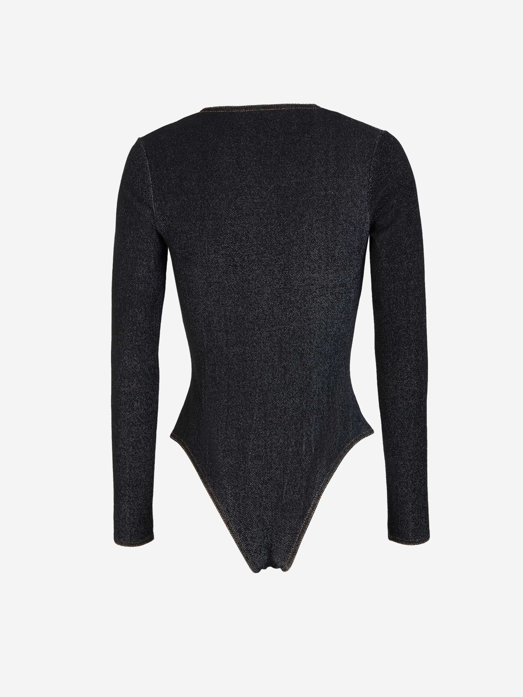 Outlet online Alaïa Mujer Body Elástico Denim color Azul Noche sku 703-002018 01 - Foto 2