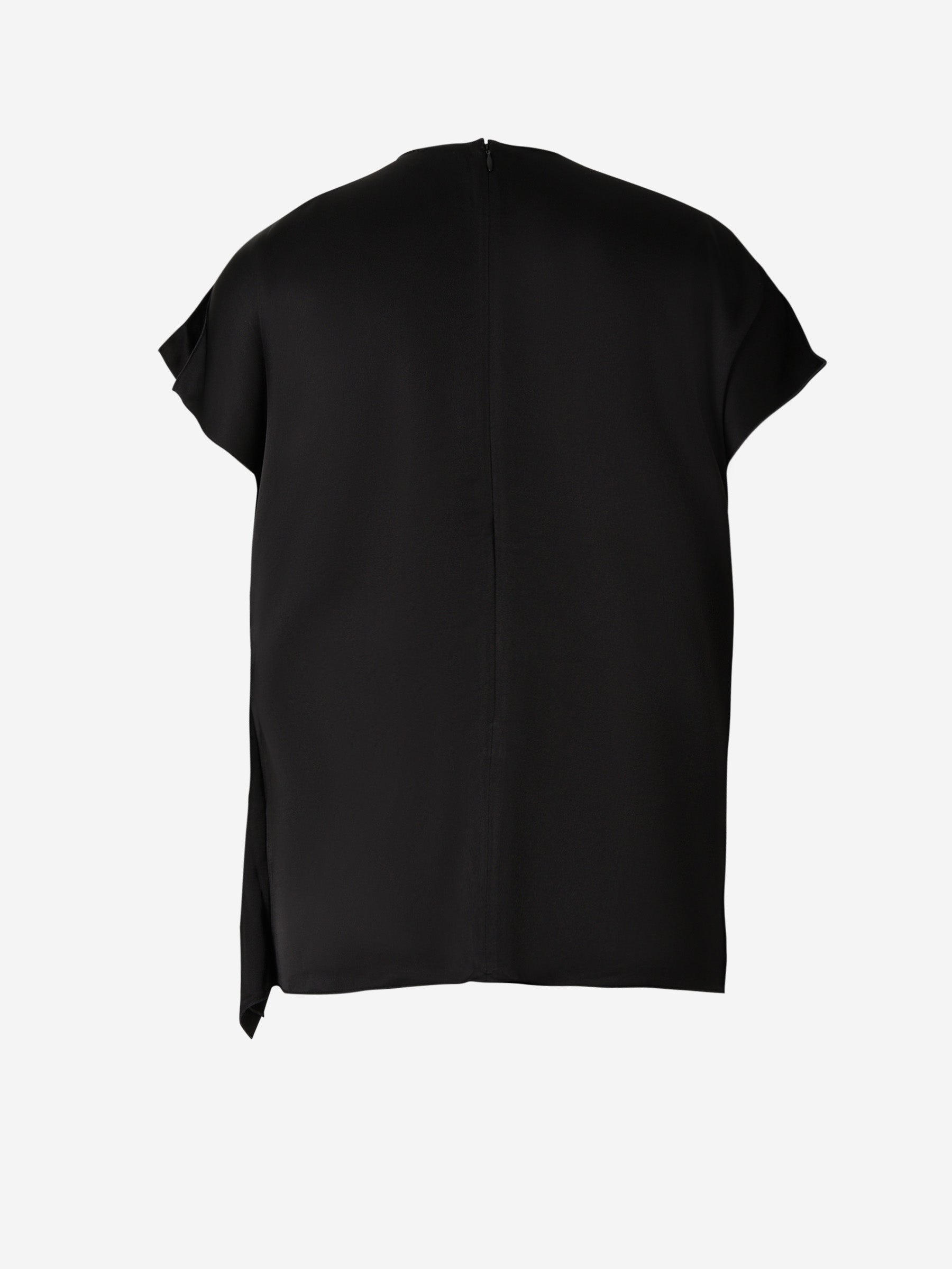 Outlet online TOTEME Mujer Top Crepé Drapeado color Negro sku 703-002040 01 - Foto 2