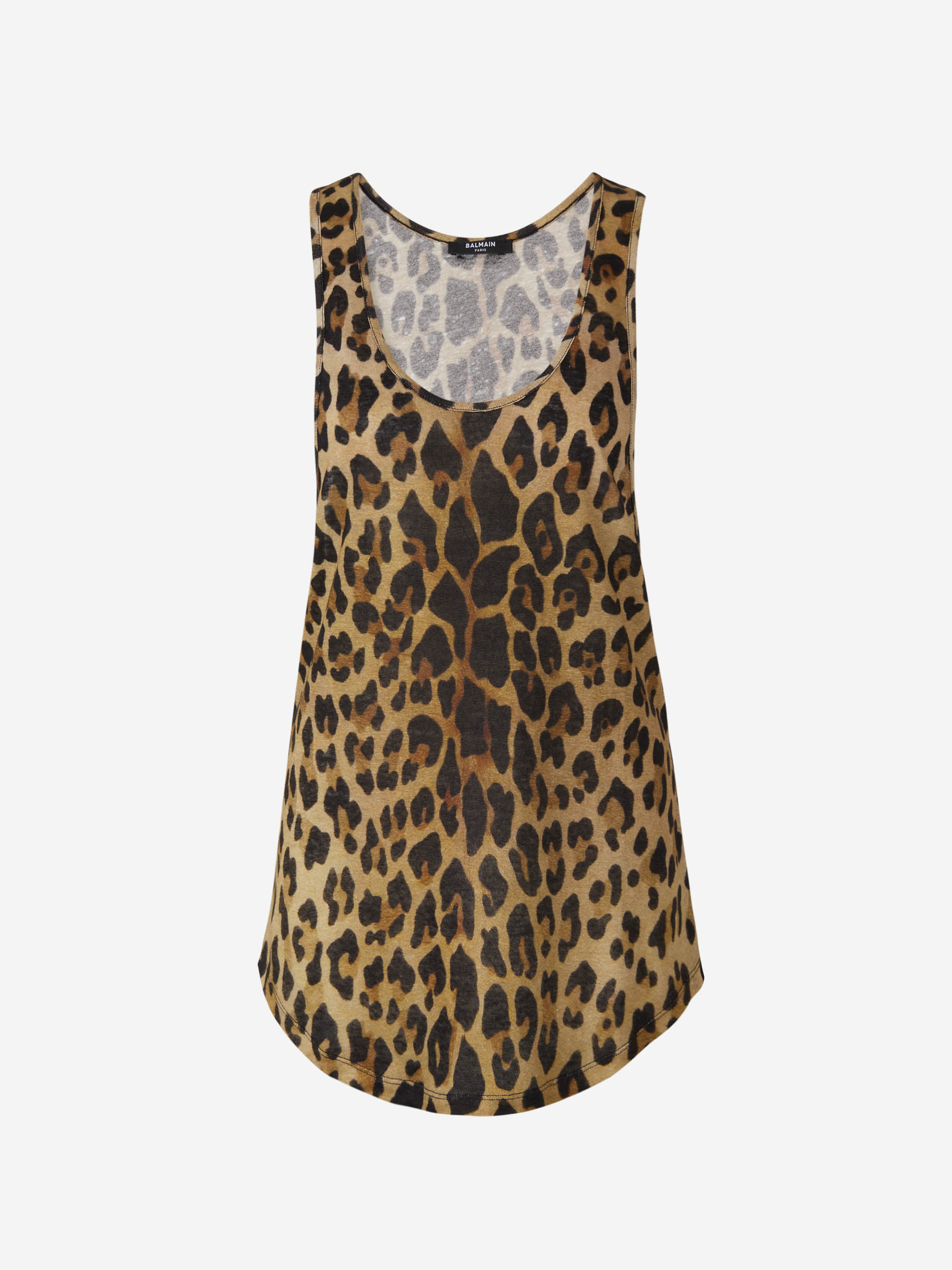 Outlet online Balmain Mujer Top Motivo Animal color Marron sku 703-002045 01 - Foto 1