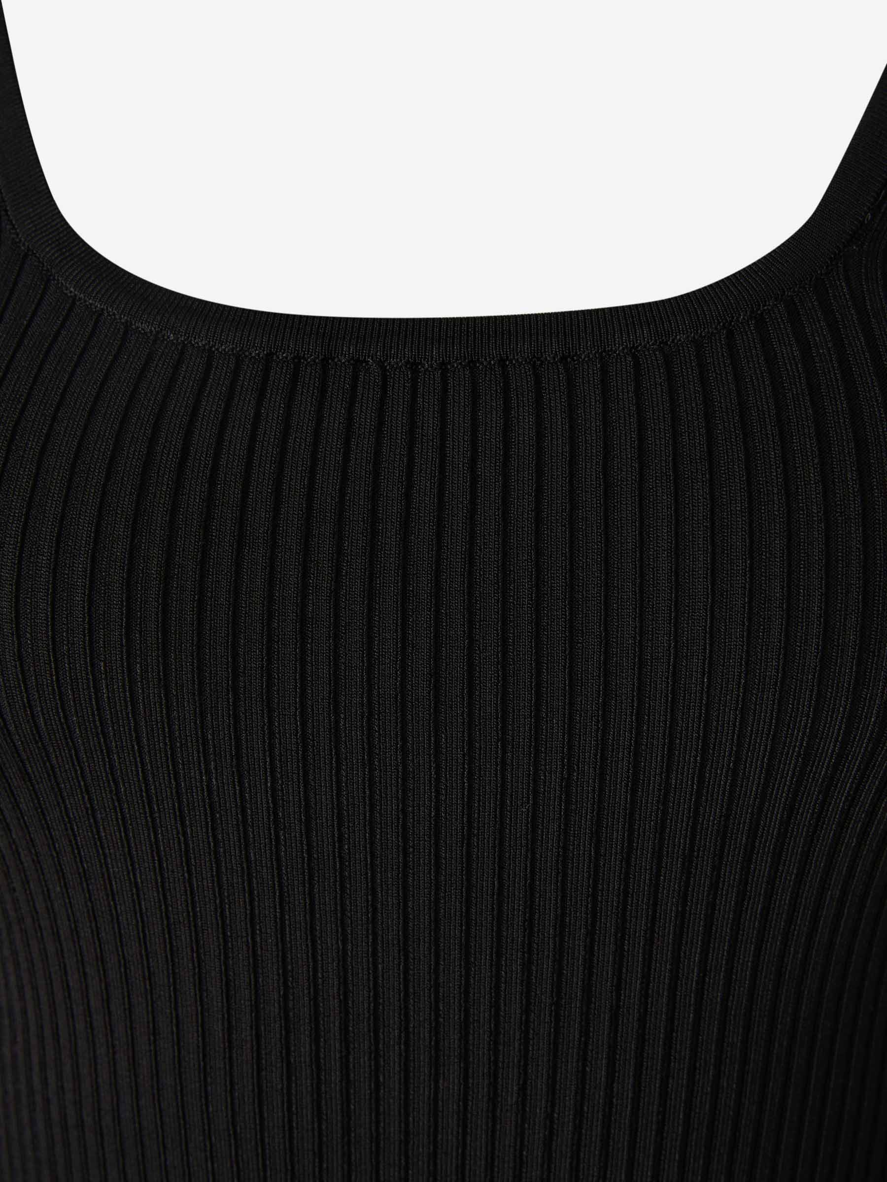 Outlet online Zimmermann Mujer Top Punto Acanalado color Negro sku 703-002056 02 - Foto 3