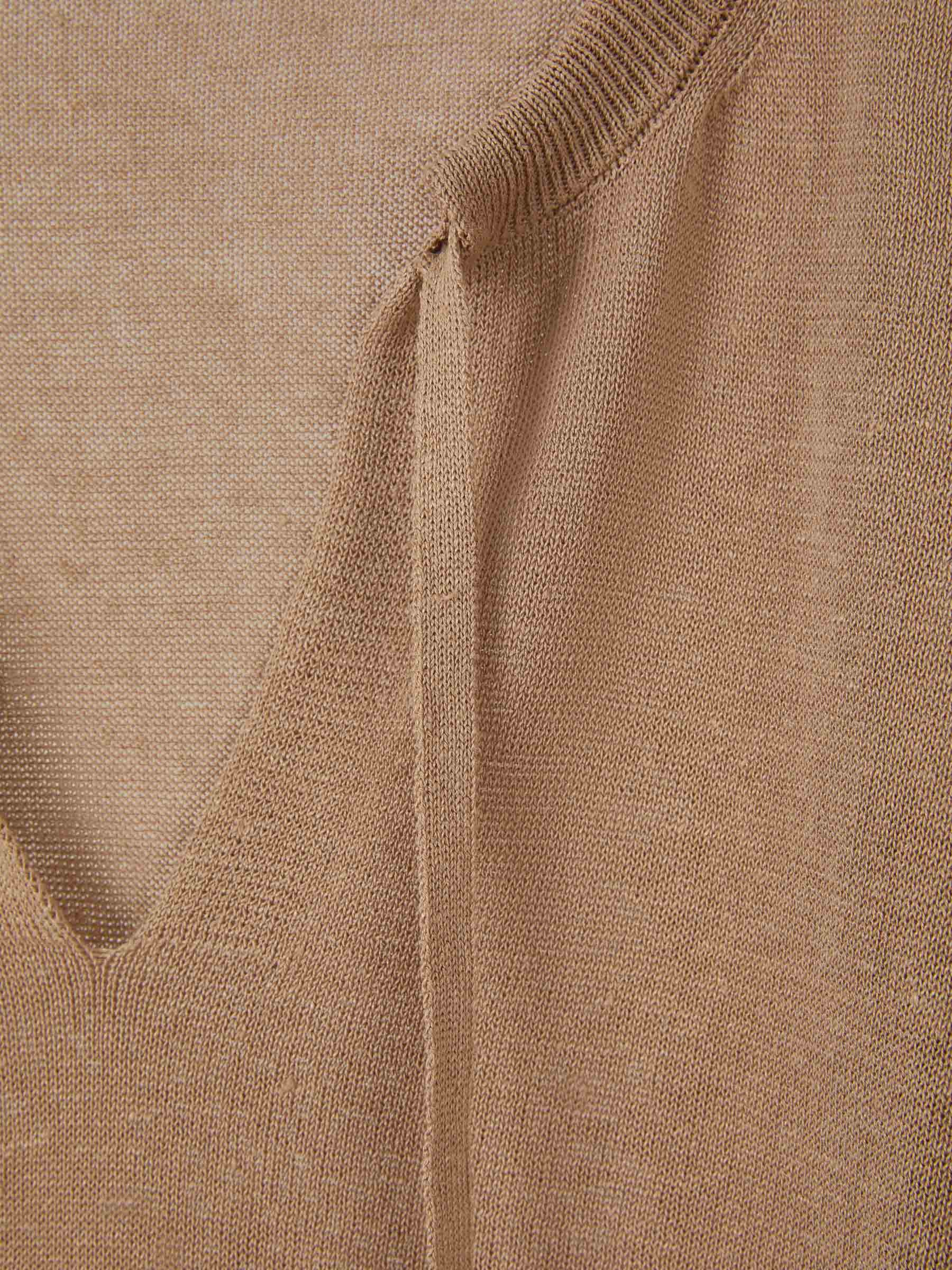 Outlet online Peserico Mujer Jersey Punto Crepé color Camel sku 703-002063 02 - Foto 3