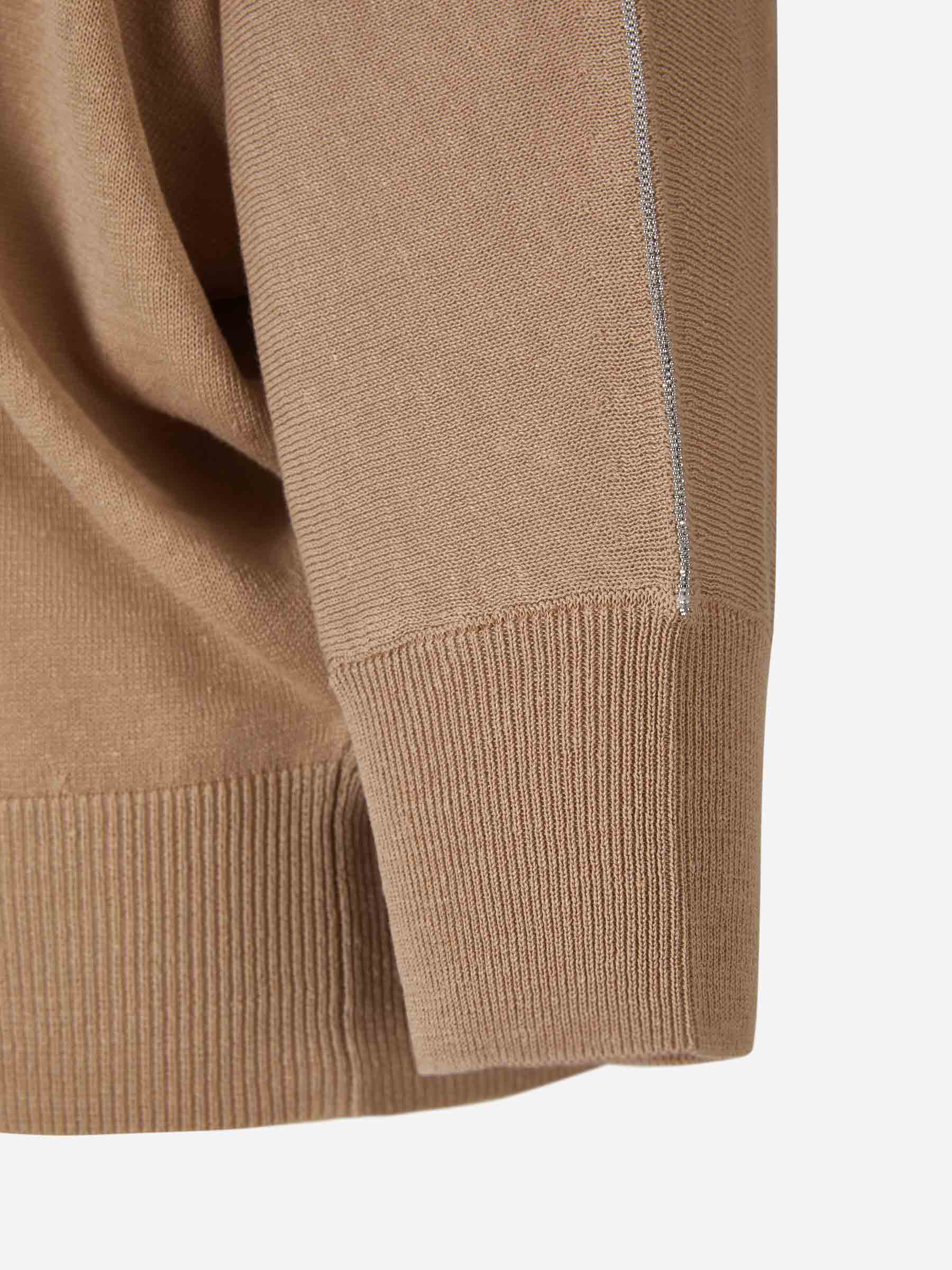 Outlet online Peserico Mujer Jersey Punto Crepé color Camel sku 703-002063 02 - Foto 4