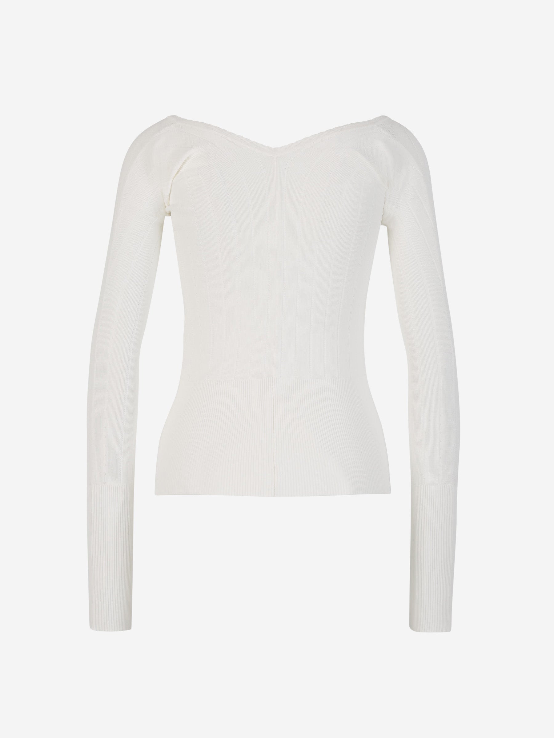Outlet online Jacquemus Mujer Top Punto Logo color Blanco sku 703-002095 02 - Foto 2