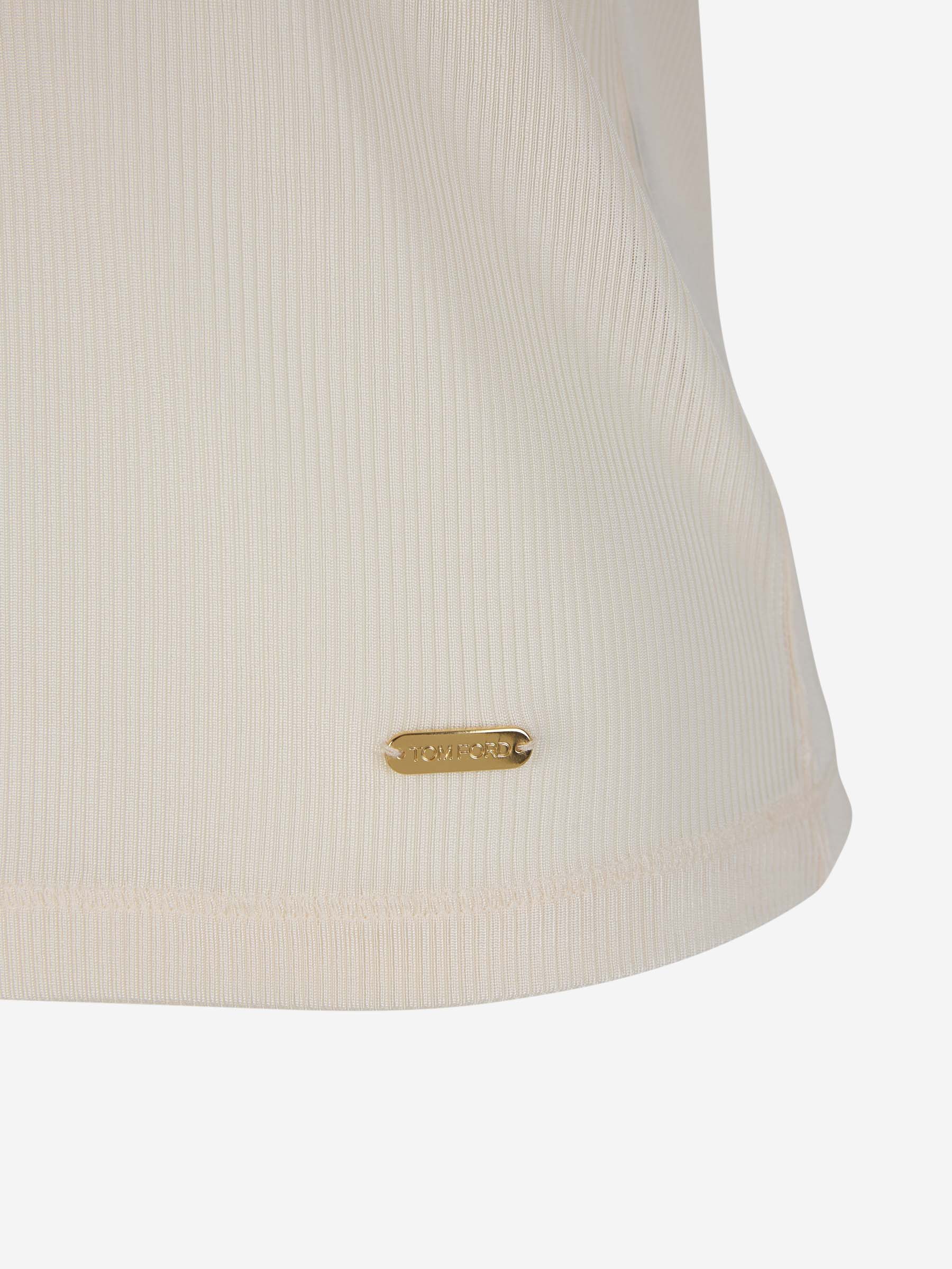 Outlet online Tom Ford Mujer Top Tirantes Viscosa color Nude sku 703-002108 01 - Foto 4