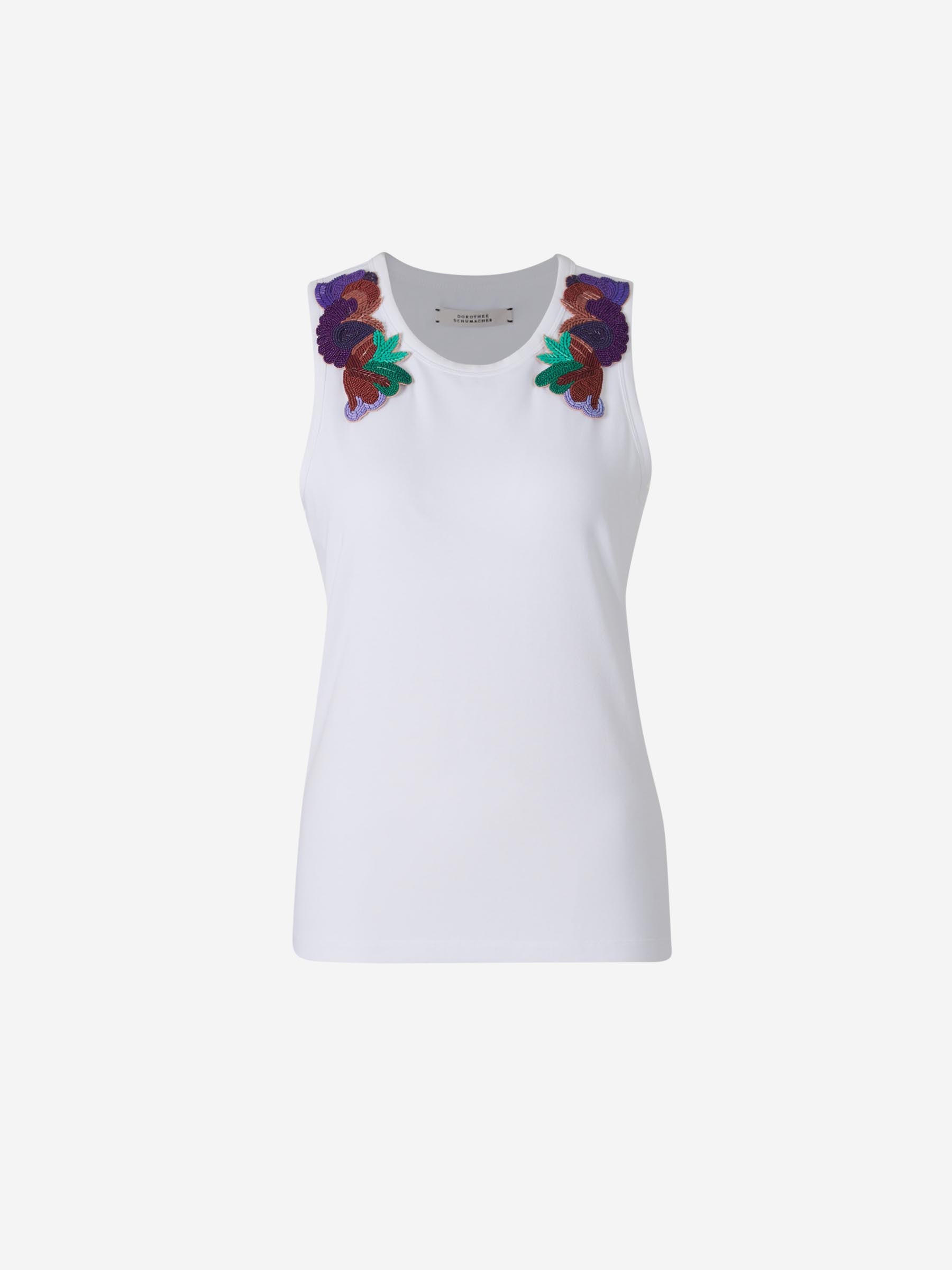 Outlet online Dorothee Schumacher Mujer Top All Time color Blanco sku 703-002230 01 - Foto 1