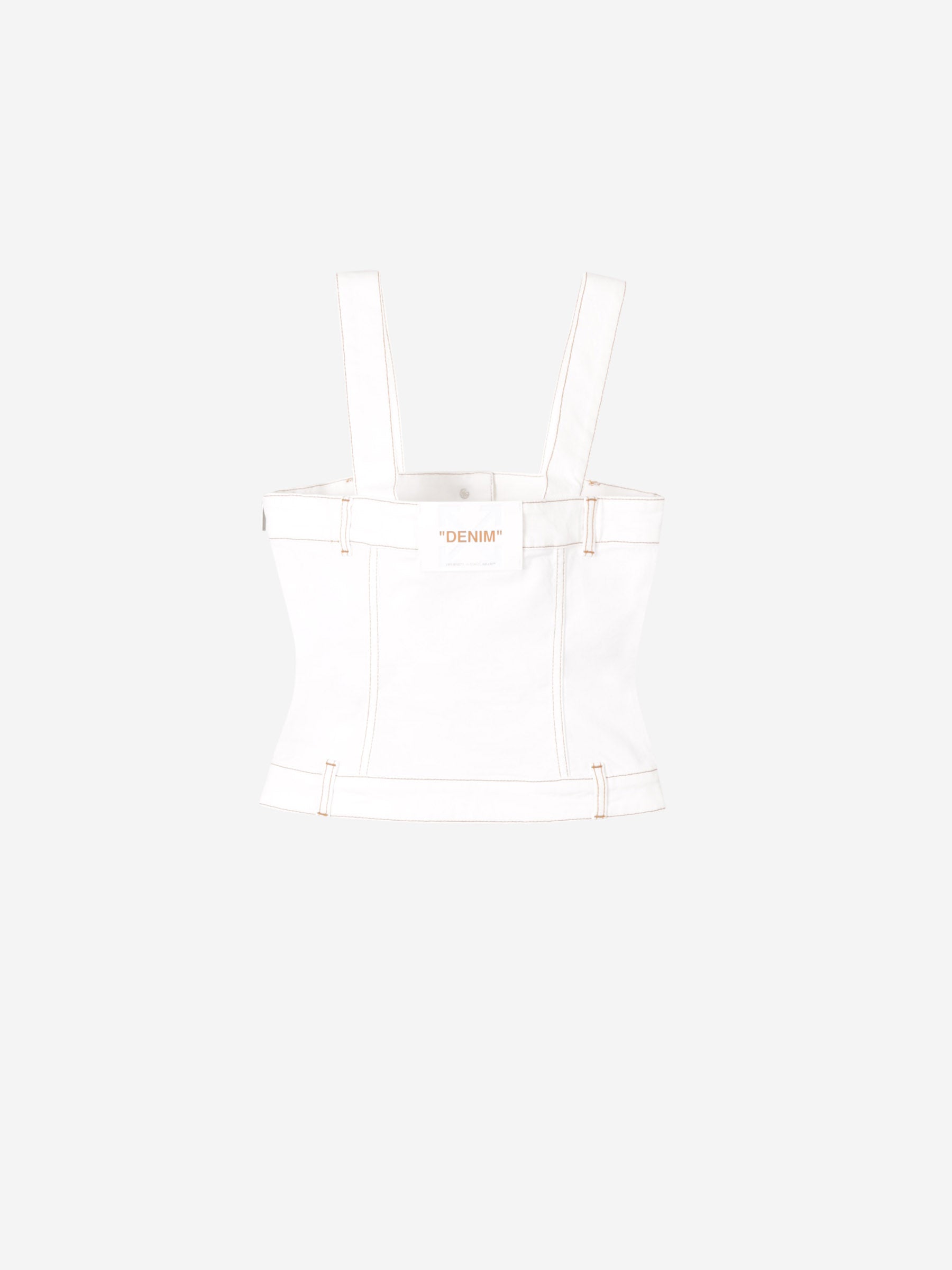 Off-White Mujer Barcelona Top Denim Pantalón color Blanco sku 703-002291 01 - Foto 2
