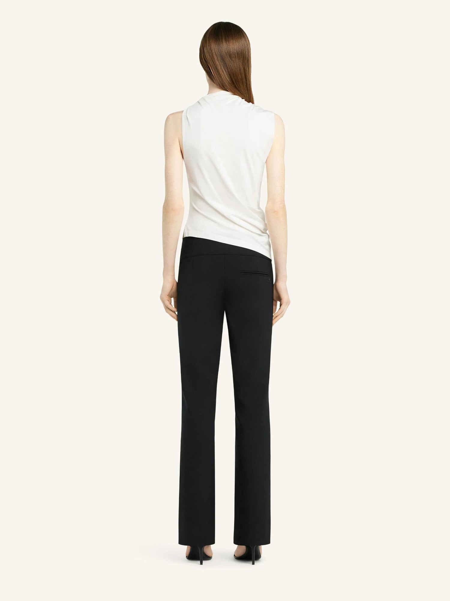 Courrèges Mujer Barcelona Top Drapeado Algodón color Blanco sku 703-002301 01 - Foto 3