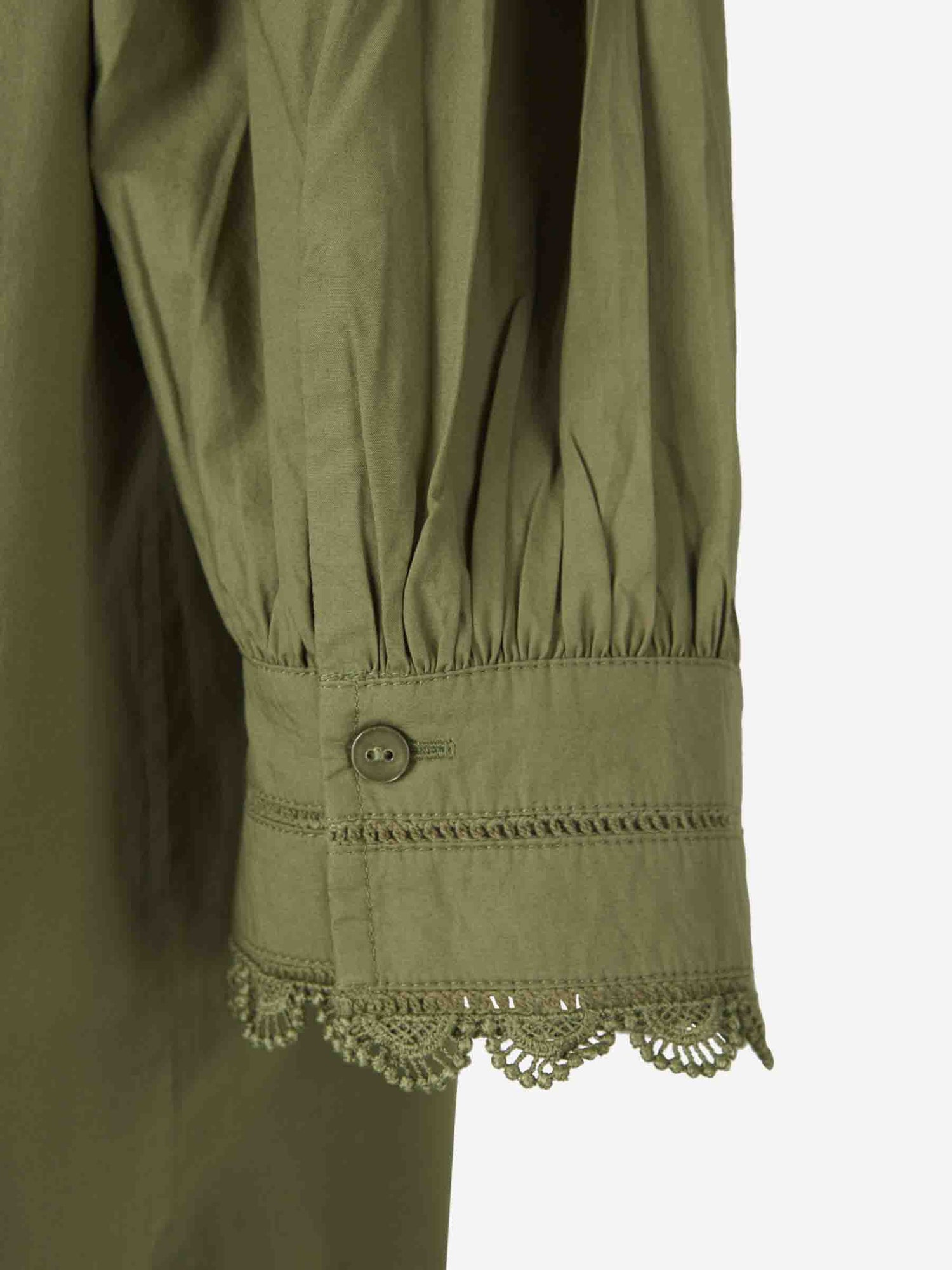 Ulla Johnson Mujer Barcelona Top Holgado Dylan color Verde Militar sku 703-002330 01 - Foto 4