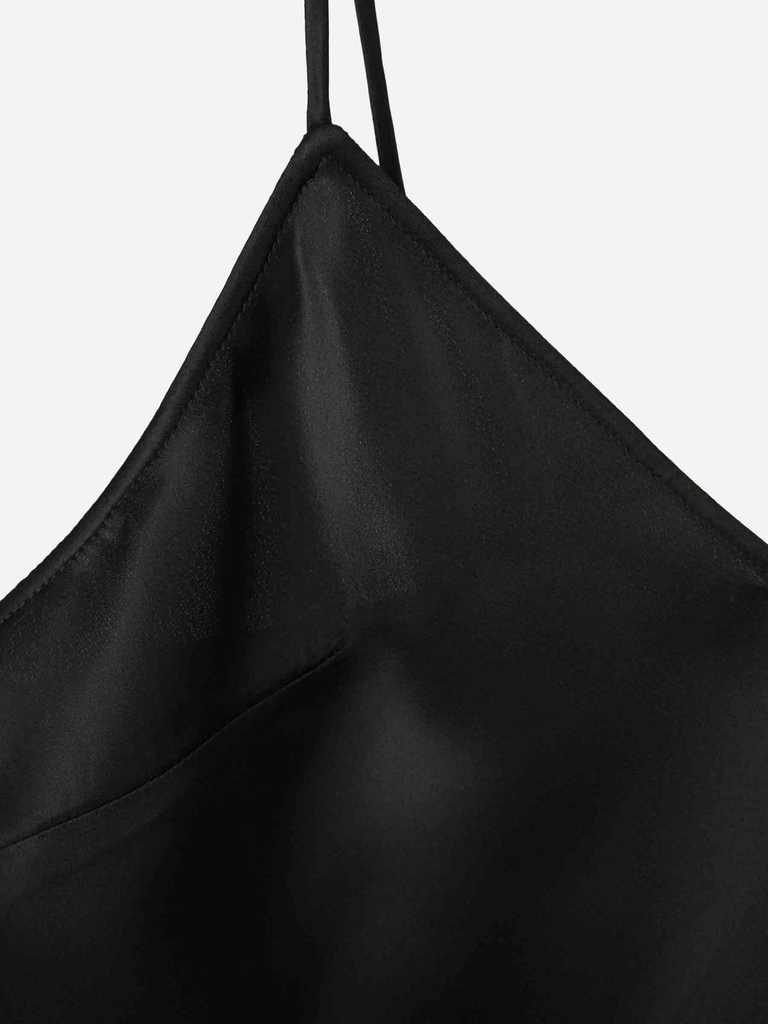 Alexander McQueen Mujer Barcelona Top Satinado Cuello V color Negro sku 703-002338 01 - Foto 3