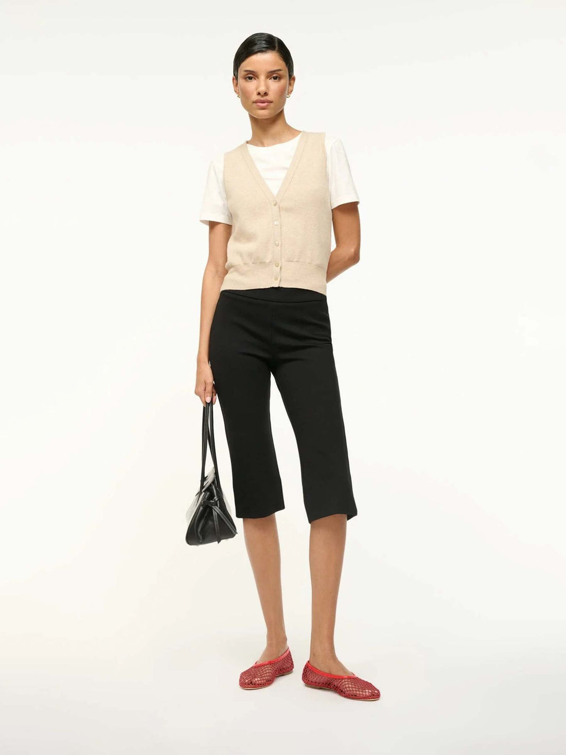 Staud Mujer Barcelona Chaleco Punto Ficus color Camel sku 703-002353 02 - Foto 2