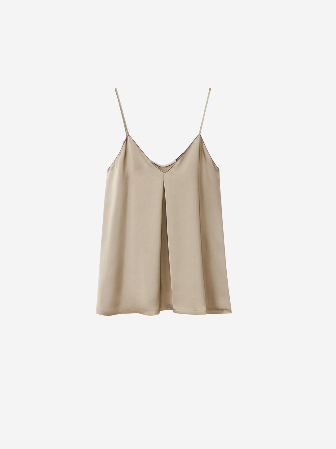 Outlet online Fabiana Filippi Mujer Top Lencero Slim color Verde Militar sku 703-002369 01 - Foto 1