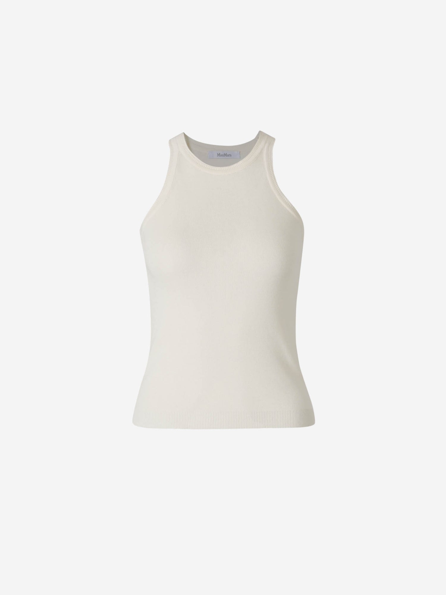 Max Mara Mujer Barcelona Top Punto Algodón color Crema sku 703-002401 02 - Foto 1