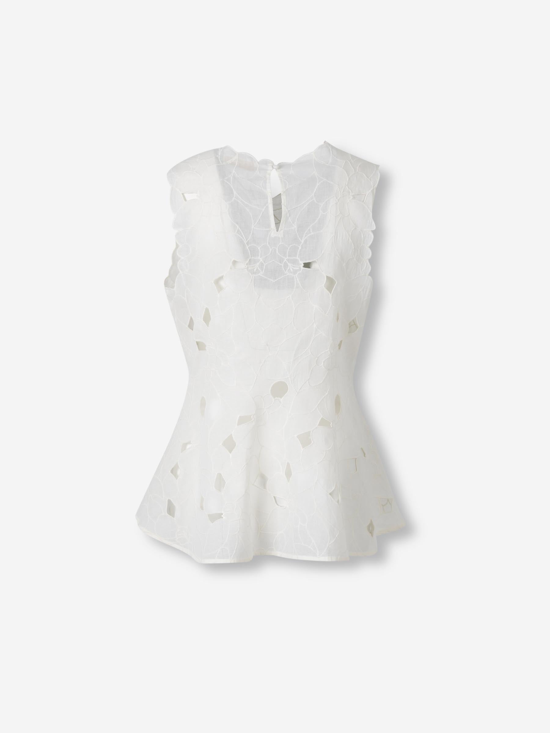 Outlet online Ulla Johnson Mujer Top Tank Ali color Marfil sku 703-002422 01 - Foto 2