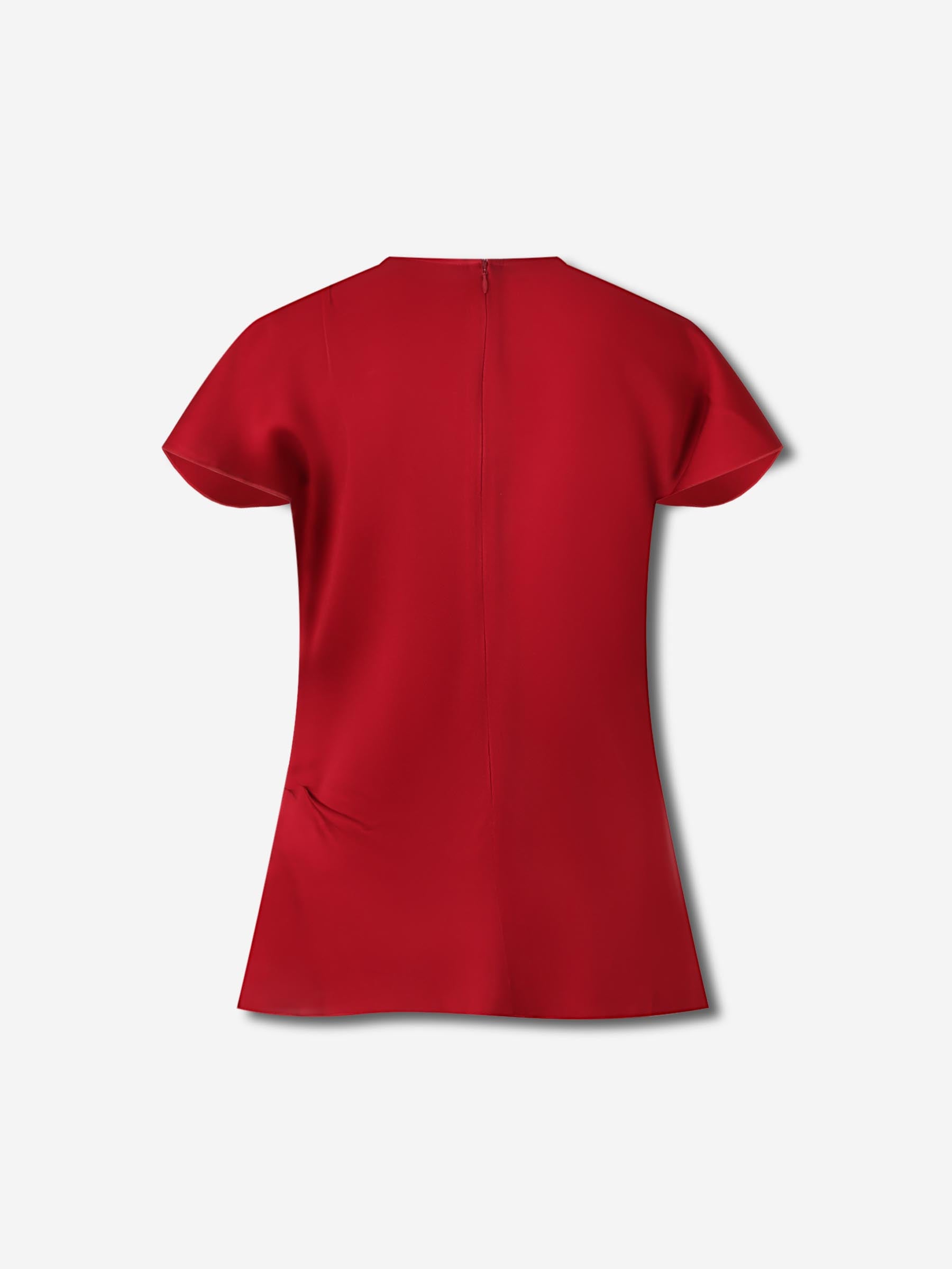 Outlet online Victoria Beckham Mujer Top Pliegues Satén color Rojo sku 703-002461 01 - Foto 2