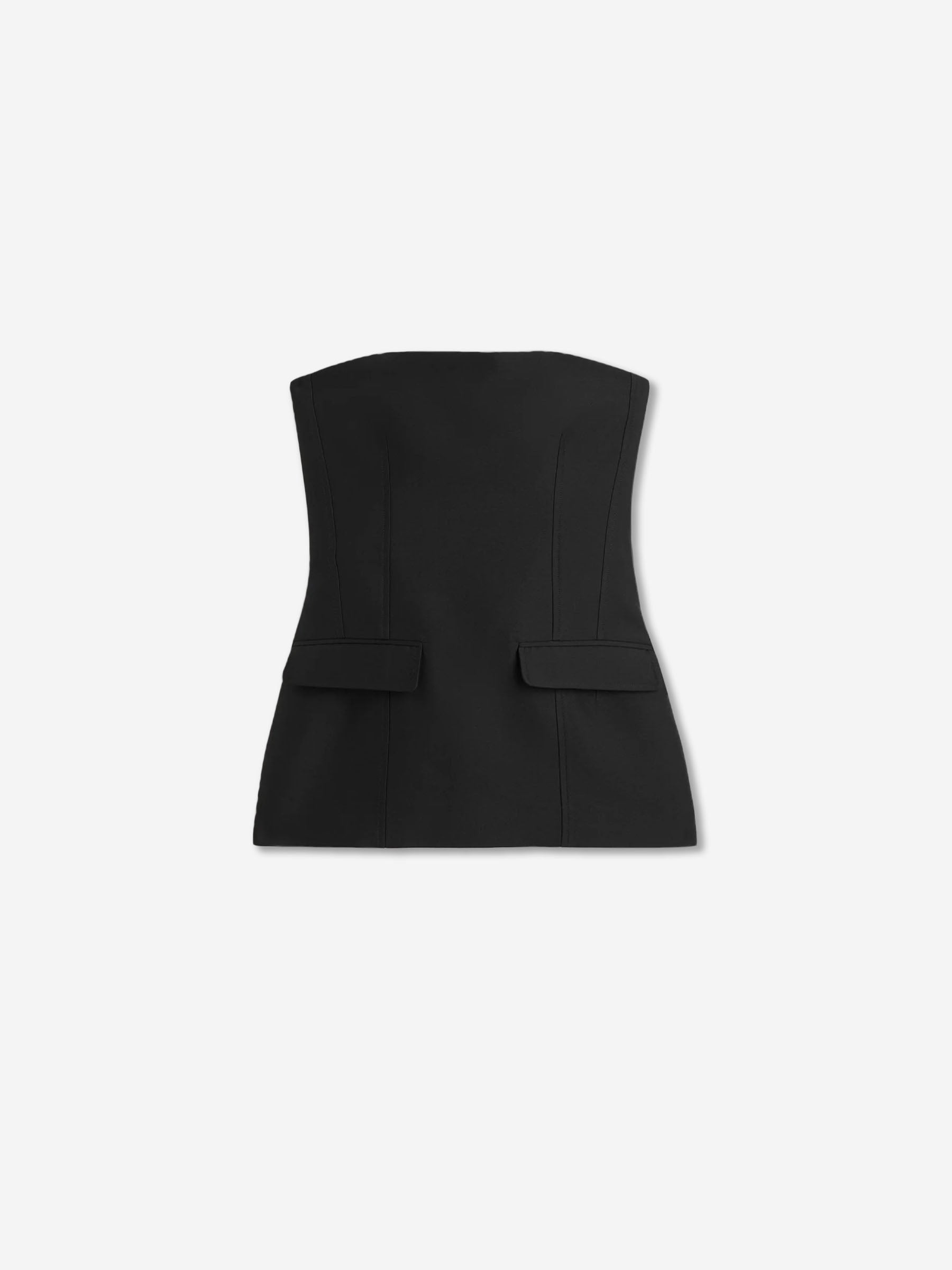 Outlet online TOTEME Mujer Top Crepé Strapless color Negro sku 703-002514 01 - Foto 1