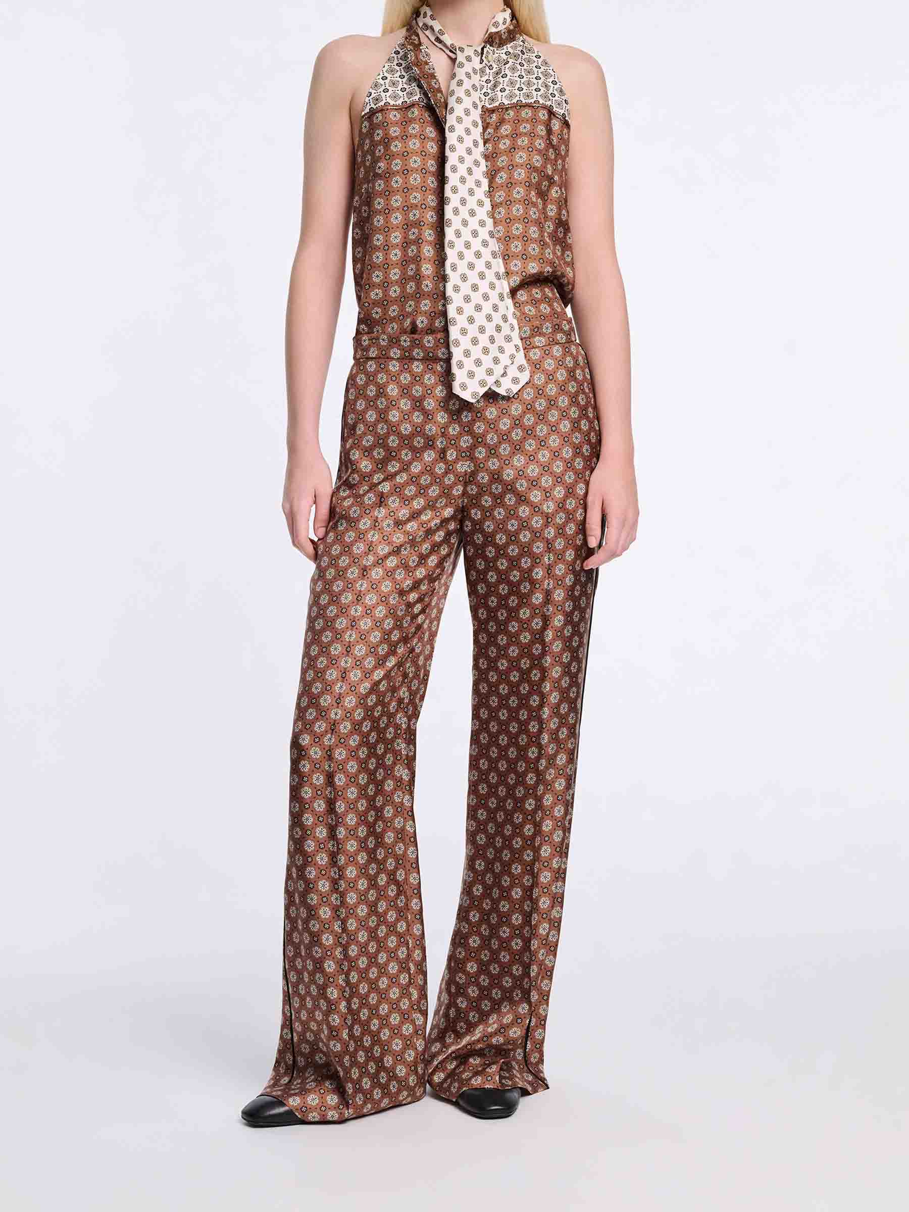 Outlet online Dorothee Schumacher Mujer Top Estampado Seda color Caramelo sku 703-002536 01 - Foto 2