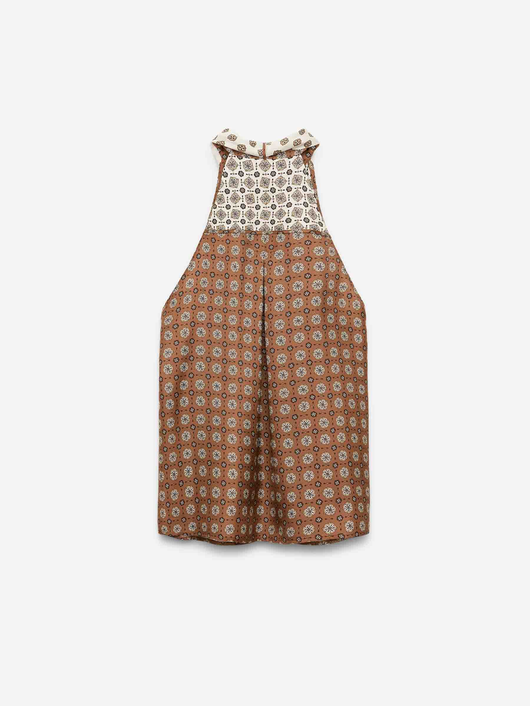Outlet online Dorothee Schumacher Mujer Top Estampado Seda color Caramelo sku 703-002536 01 - Foto 3