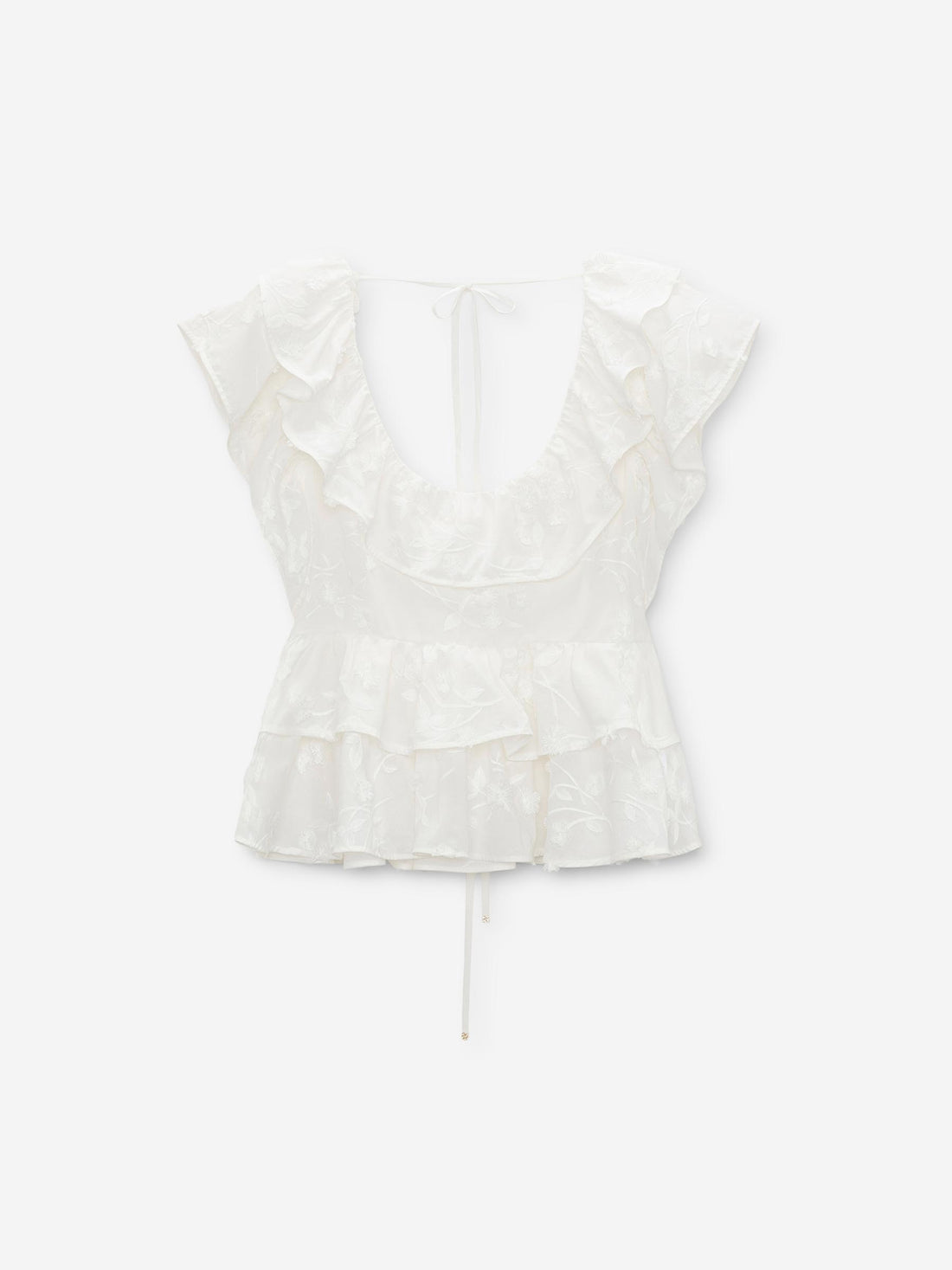 Dorothee Schumacher Mujer Barcelona Top Volantes Algodón color Blanco sku 703-002575 01 - Foto 1