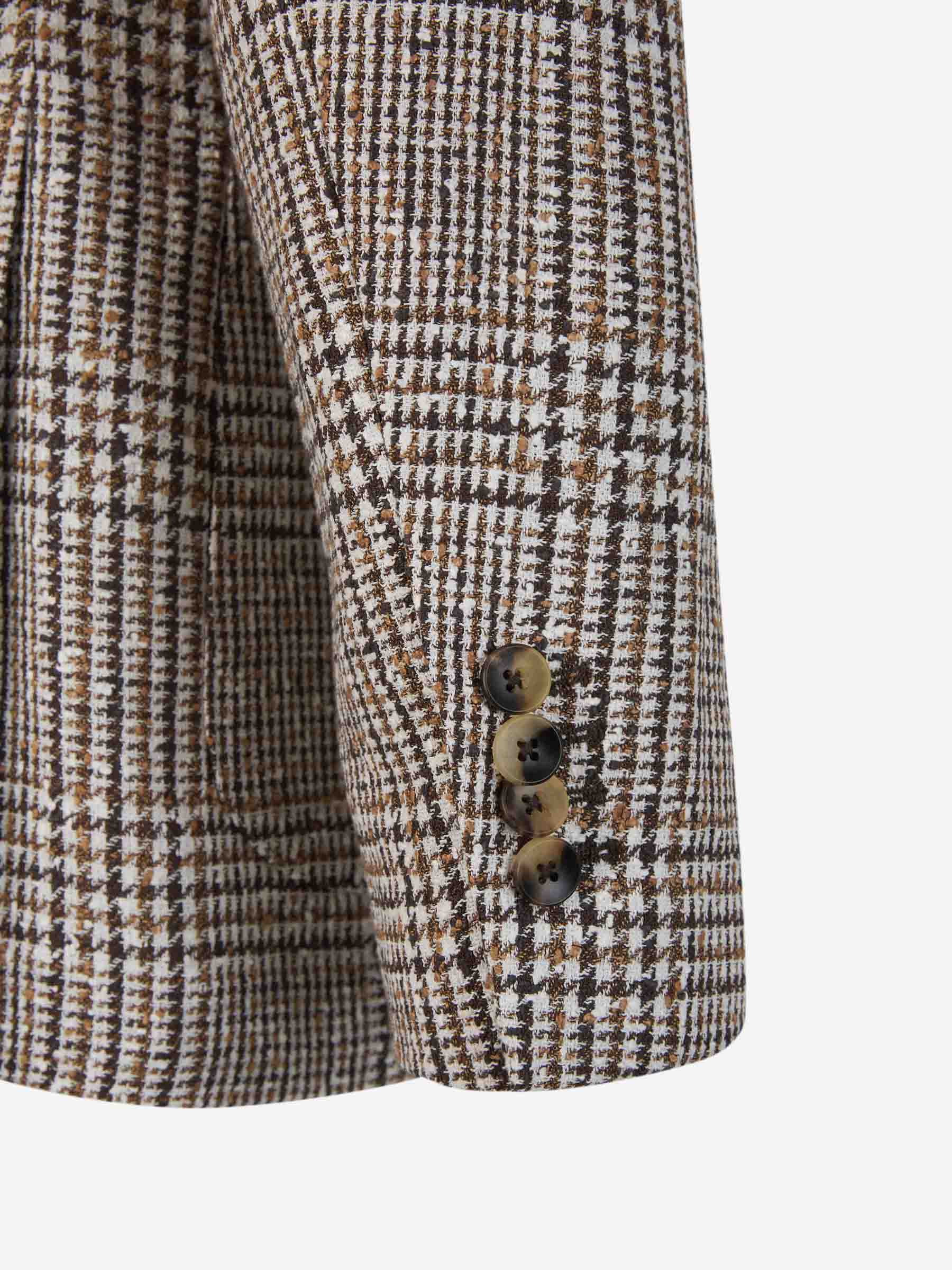 Outlet online Lardini Hombre Americana Motivo Cuadros color Crema sku 302-003419 01 - Foto 5