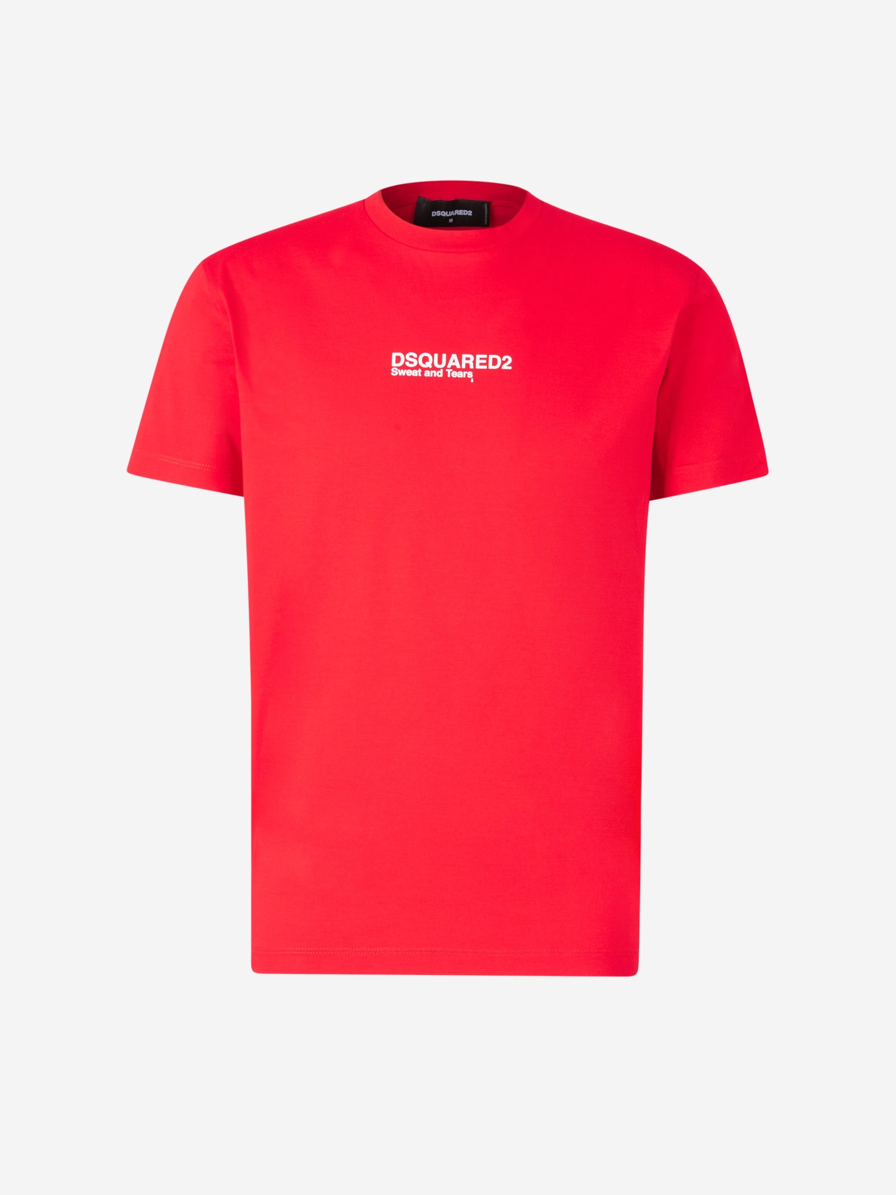 Outlet online Dsquared2 Hombre Camiseta Logo Algodón color Rojo sku 553-003811 01 - Foto 1