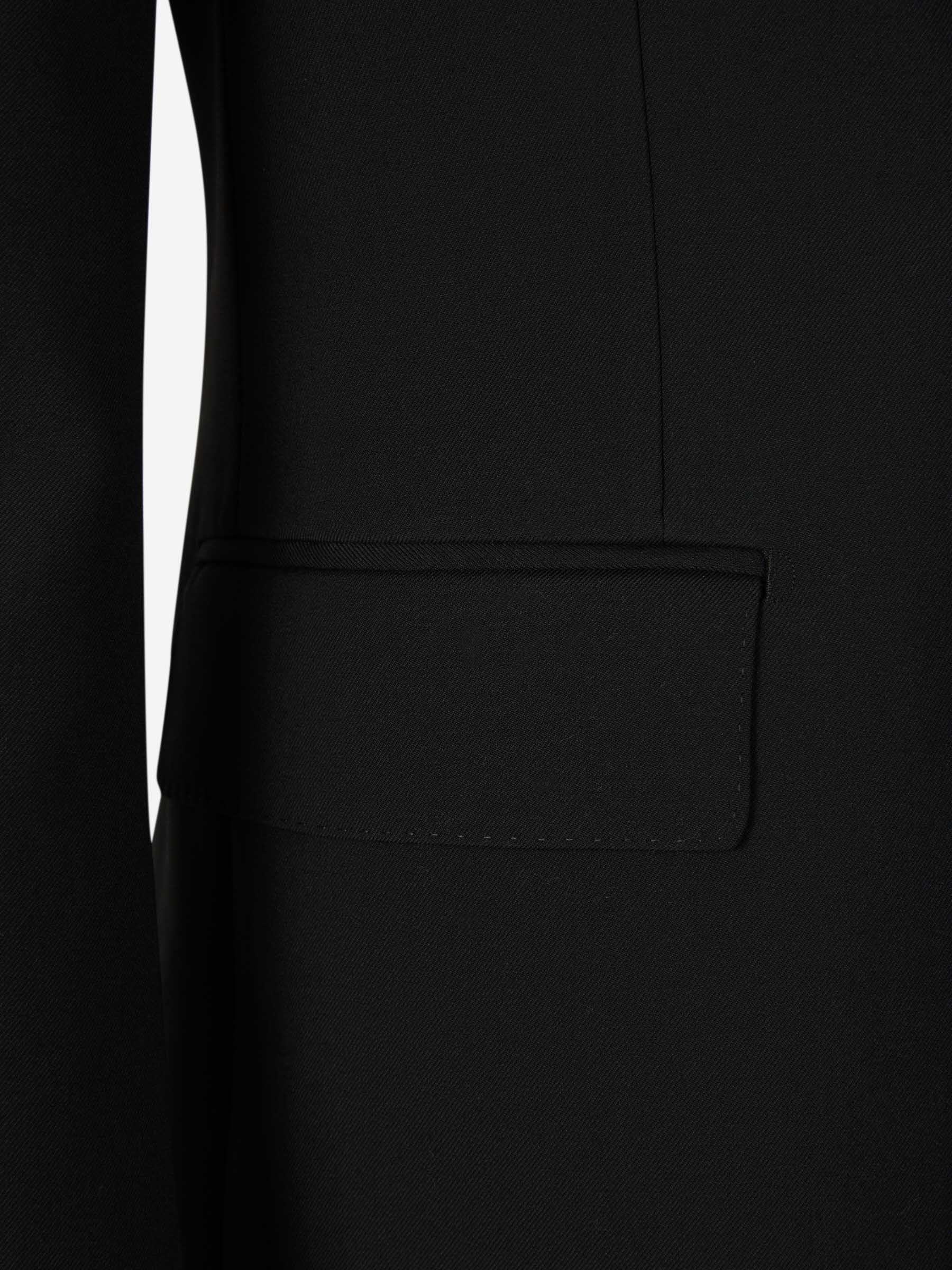 Outlet online McQueen Hombre Americana Lana Lisa color Negro sku 302-003426 01 - Foto 4