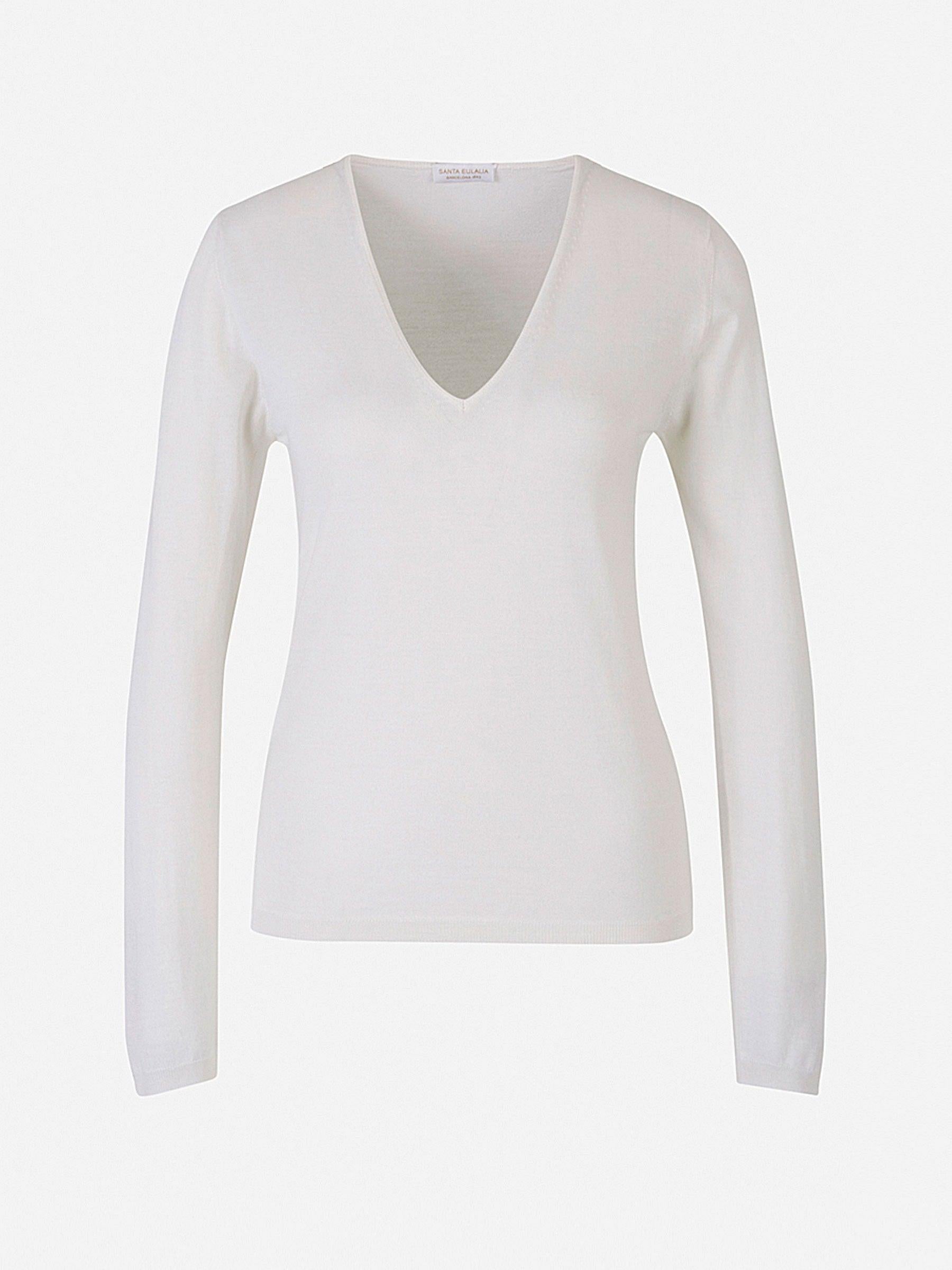 Santa Eulalia Jersey Seda Y Cashmere color Azul Marino sku 711-002241 05 - Foto 1