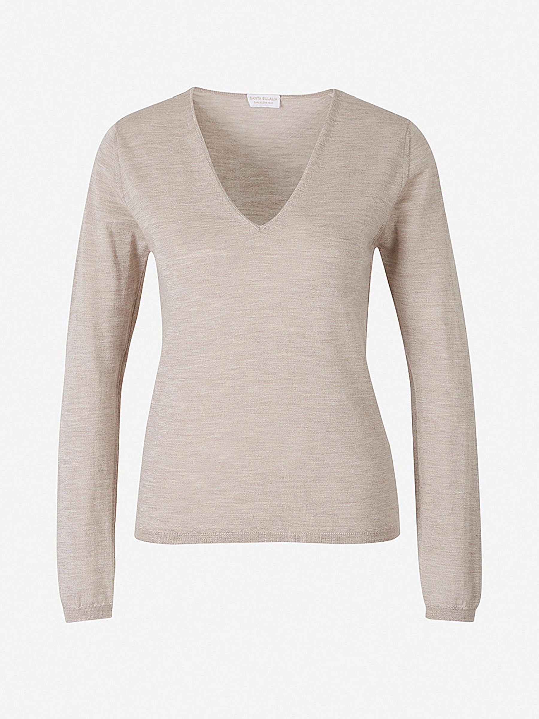 Santa Eulalia Jersey Seda Y Cashmere color Azul Marino sku 711-002241 05 - Foto 3