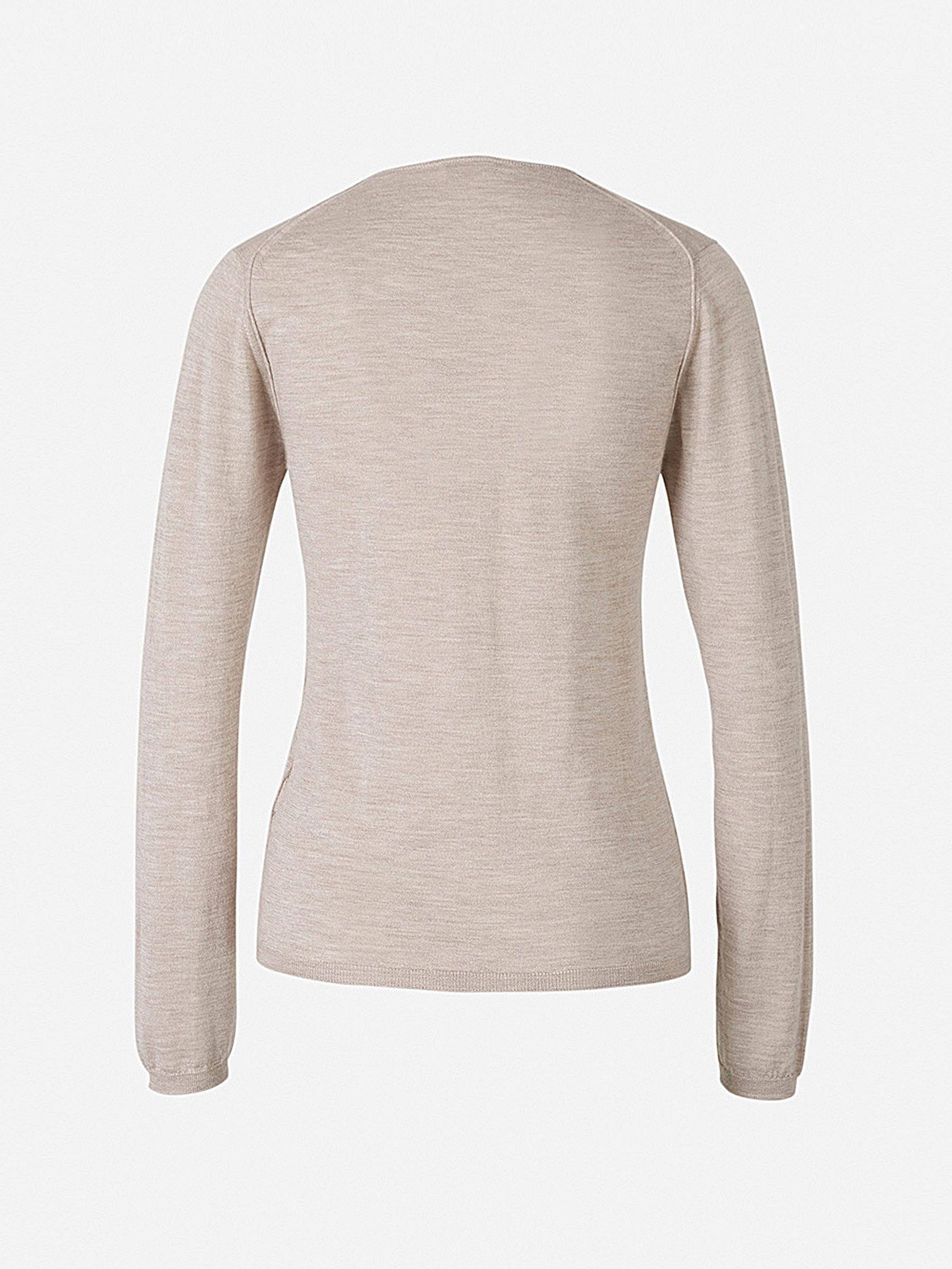 Santa Eulalia Jersey Seda Y Cashmere color Azul Marino sku 711-002241 05 - Foto 4