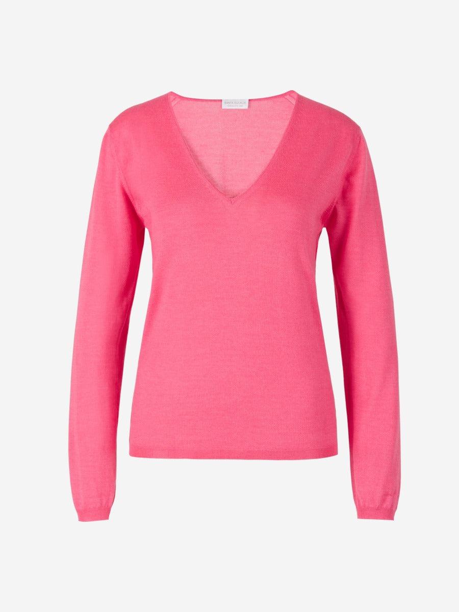 Santa Eulalia Jersey Seda Y Cashmere color Azul Marino sku 711-002241 05 - Foto 6
