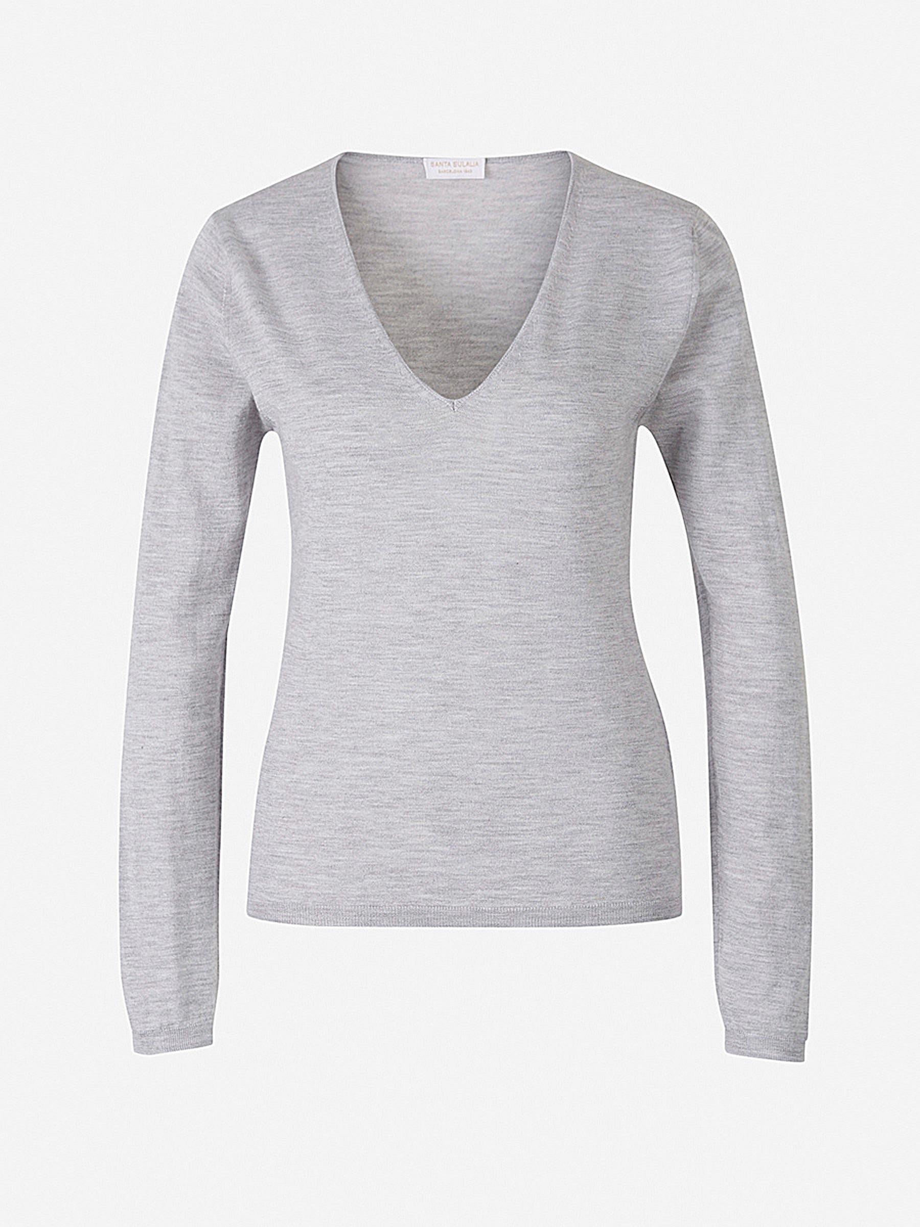 Santa Eulalia Jersey Seda Y Cashmere color Azul Marino sku 711-002241 05 - Foto 10