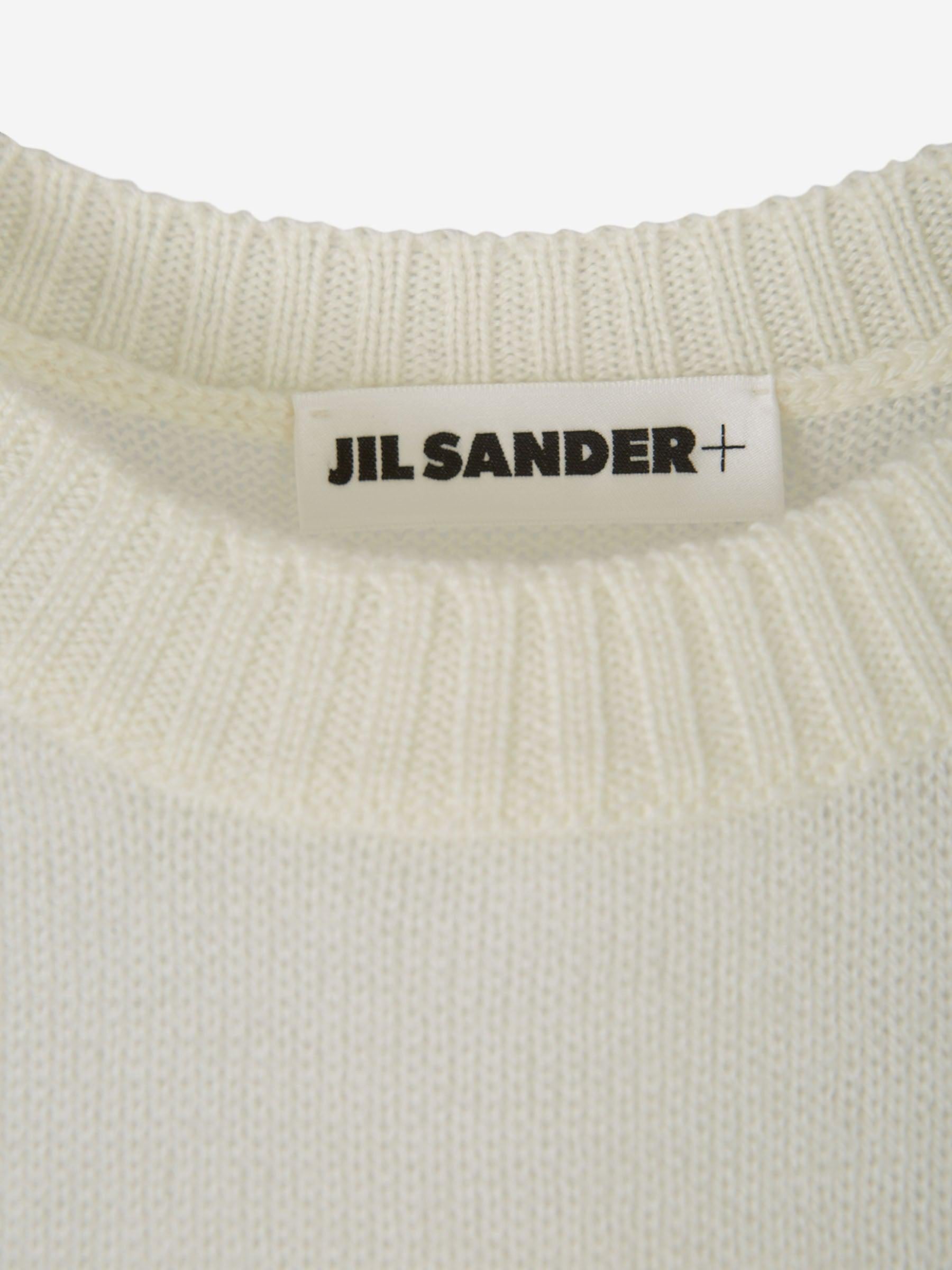 Outlet online Jil Sander Mujer Jersey Manga Corta color Marfil sku 711-002956 01 - Foto 3
