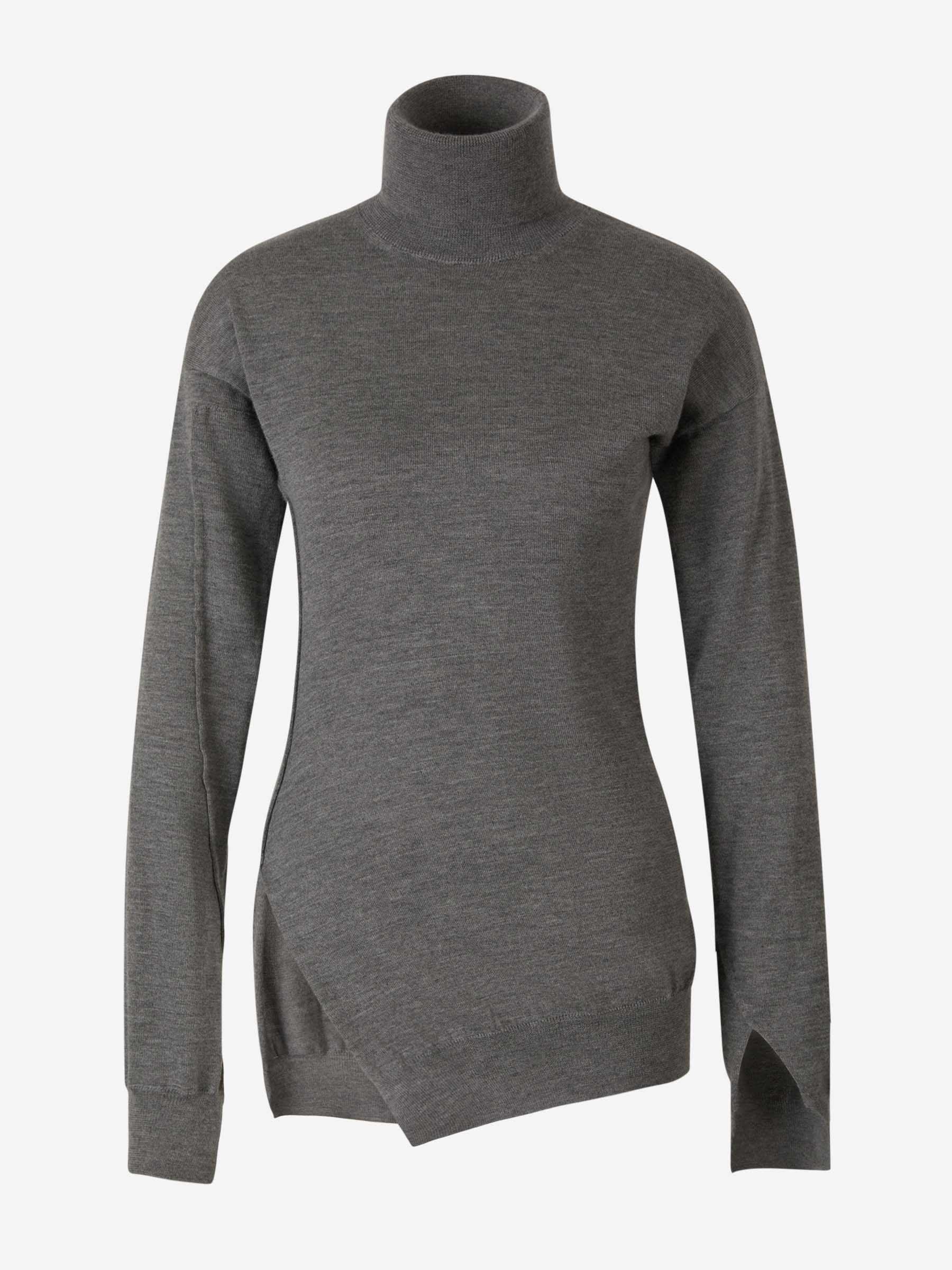 Outlet online The Row Mujer Jersey Cuello Cisne Cashmere color Gris Piedra sku 711-002998 01 - Foto 1