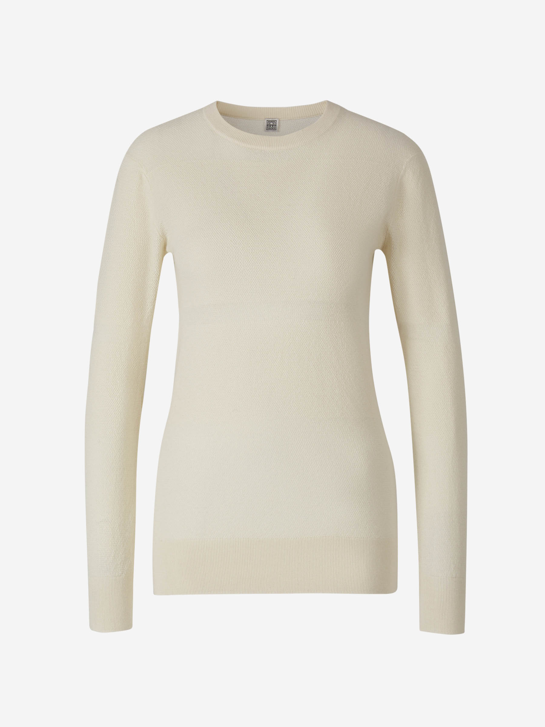 Outlet online TOTEME Mujer Jersey Algodón Y Cashmere color Marfil sku 711-003088 01 - Foto 1