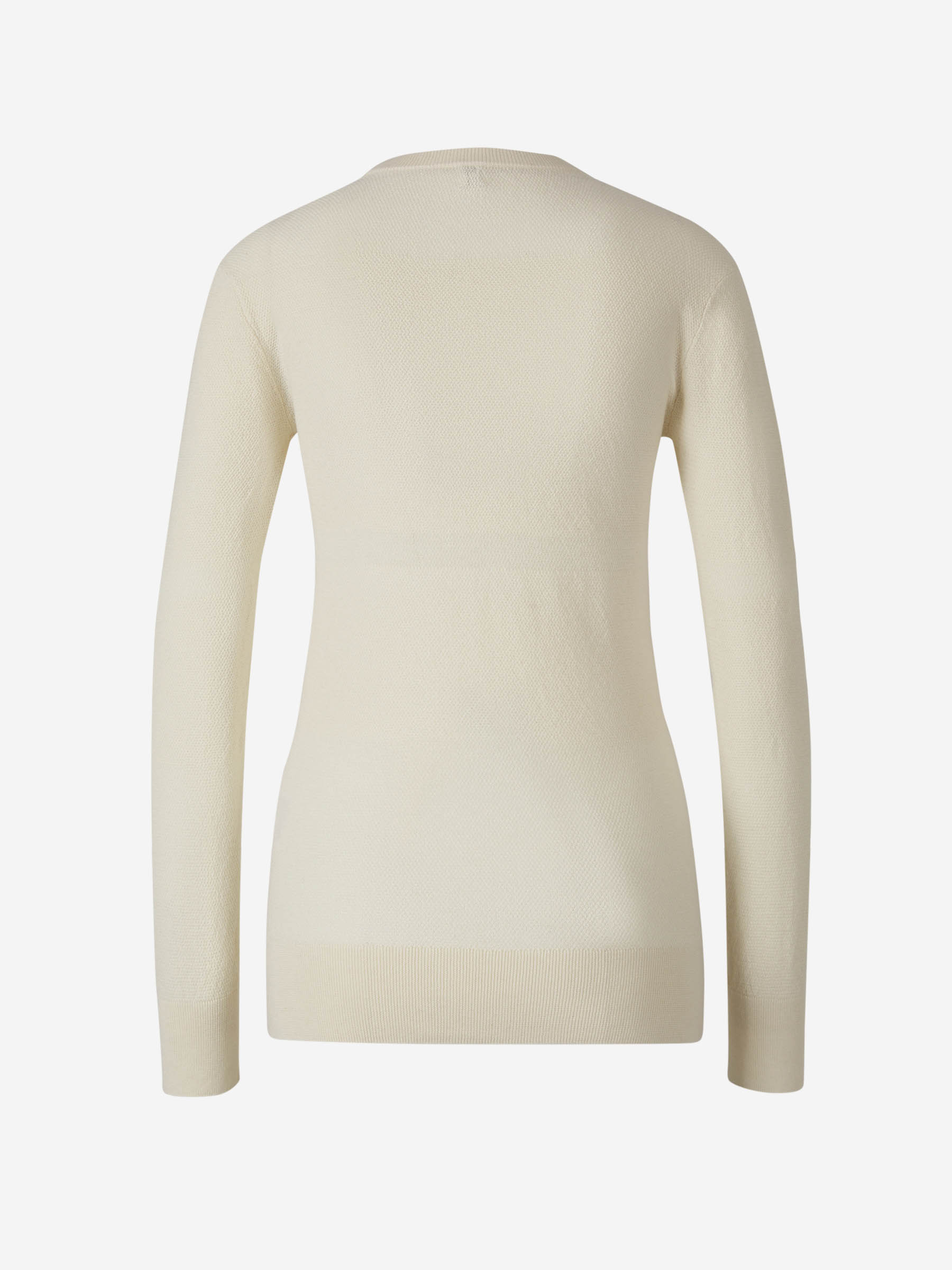 Outlet online TOTEME Mujer Jersey Algodón Y Cashmere color Marfil sku 711-003088 01 - Foto 2