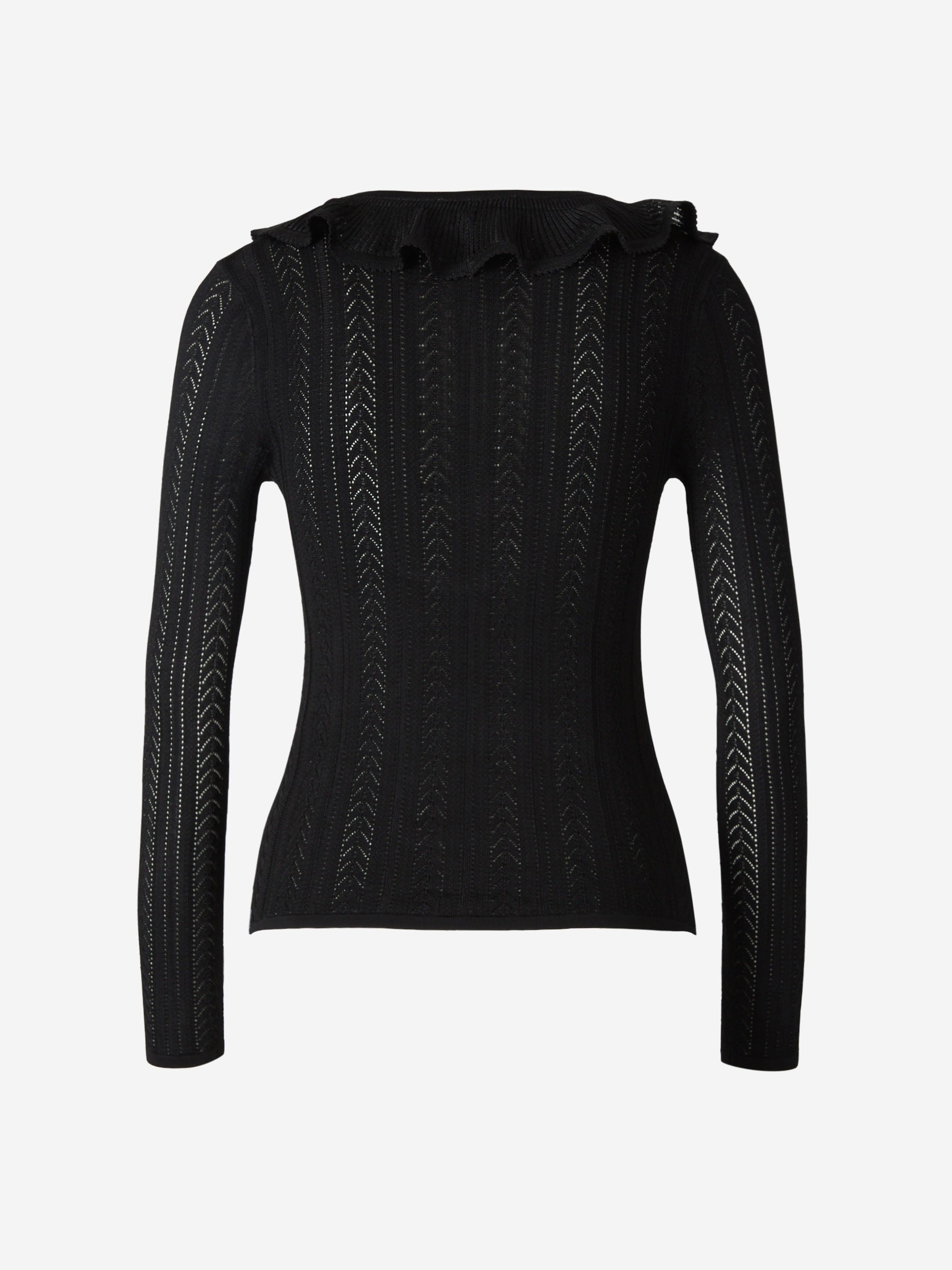 Outlet online Zimmermann Mujer Jersey Punto Volantes color Negro sku 711-003100 01 - Foto 2