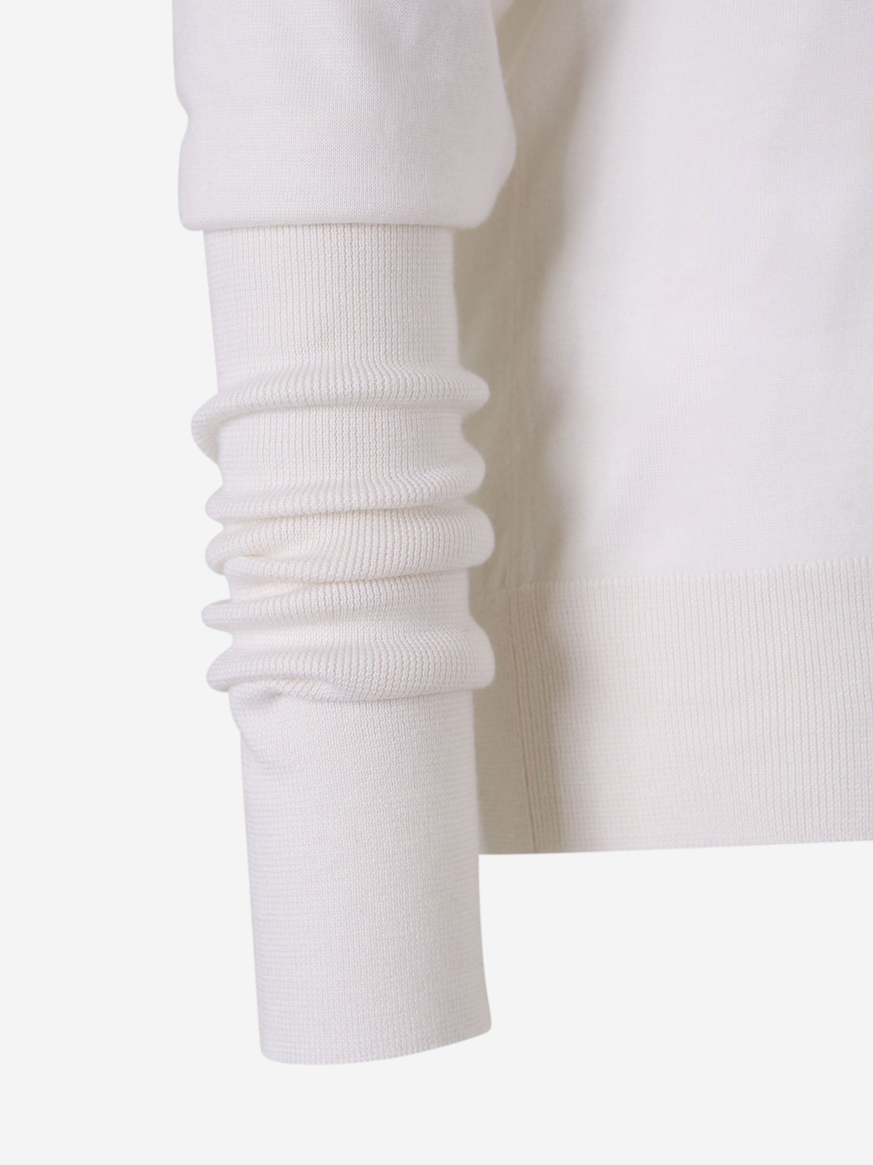 Outlet online Fabiana Filippi Mujer Jersey Punto Cashmere color Crema sku 711-003156 01 - Foto 4