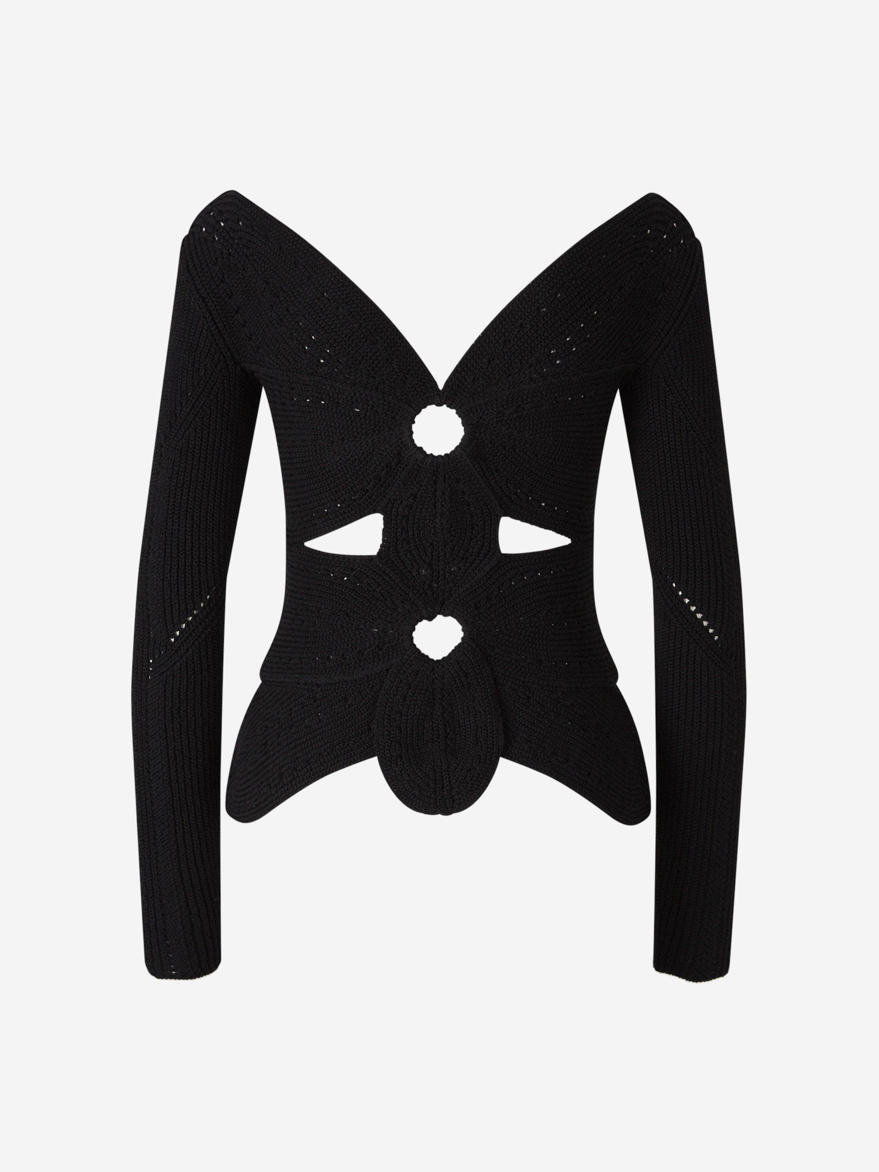 Outlet online Cult Gaia Mujer Jersey Crochet Lule color Negro sku 711-003184 02 - Foto 2