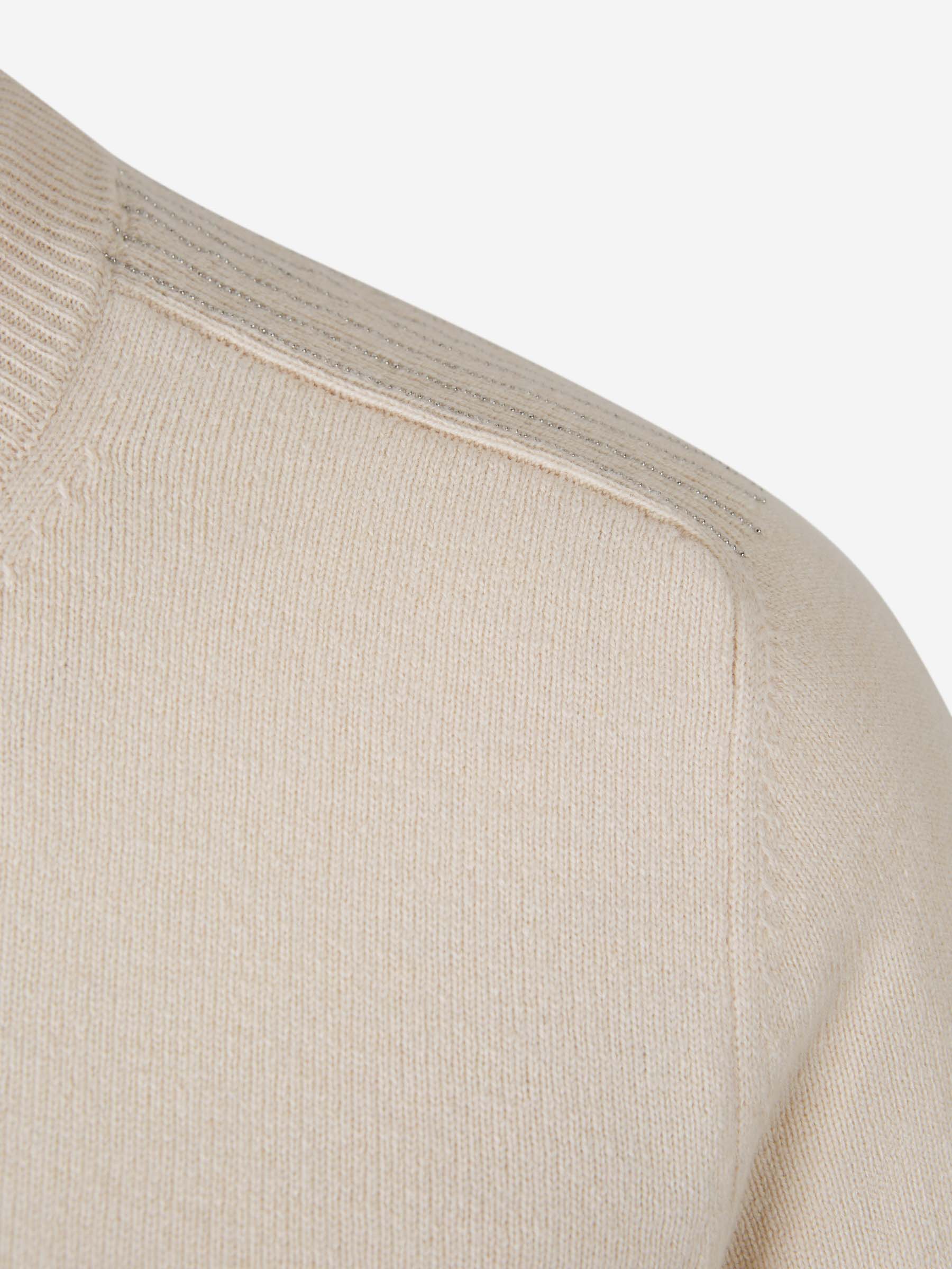 Outlet online Peserico Mujer Jersey Punto Lana color Crema sku 711-003211 01 - Foto 4